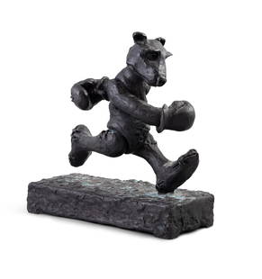 Patrick O'Reilly (b. 1957) Boxing Bear Bronze, 33 x 14 x 35cm (13 x 5½ x 13¾) Signed: Patrick O'Reilly (b. 1957) Boxing Bear Bronze, 33 x 14 x 35cm (13 x 5½ x 13¾) Signed