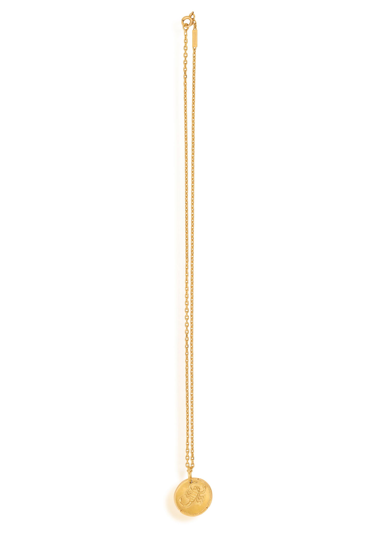 GEORGES LENFANT FOR VAN CLEEF & ARPELS: A GOLD ZODIAC PENDANT ON CHAIN  The cable-link chain suspend (1 of 5)
