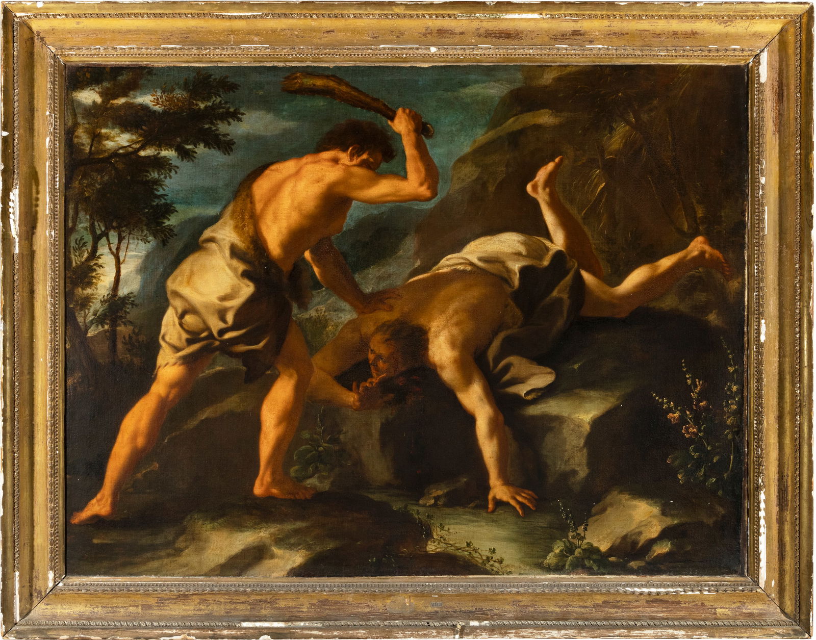 PAOLO DE MATTEIS (1662-1728) Cain and Abel, Circa 1690 Oil on canvas, 96 x 128cm Provenance: Earl o: PAOLO DE MATTEIS (1662-1728) Cain and Abel, Circa 1690 Oil on canvas, 96 x 128cm Provenance: Earl of Erne, Crom Castle
