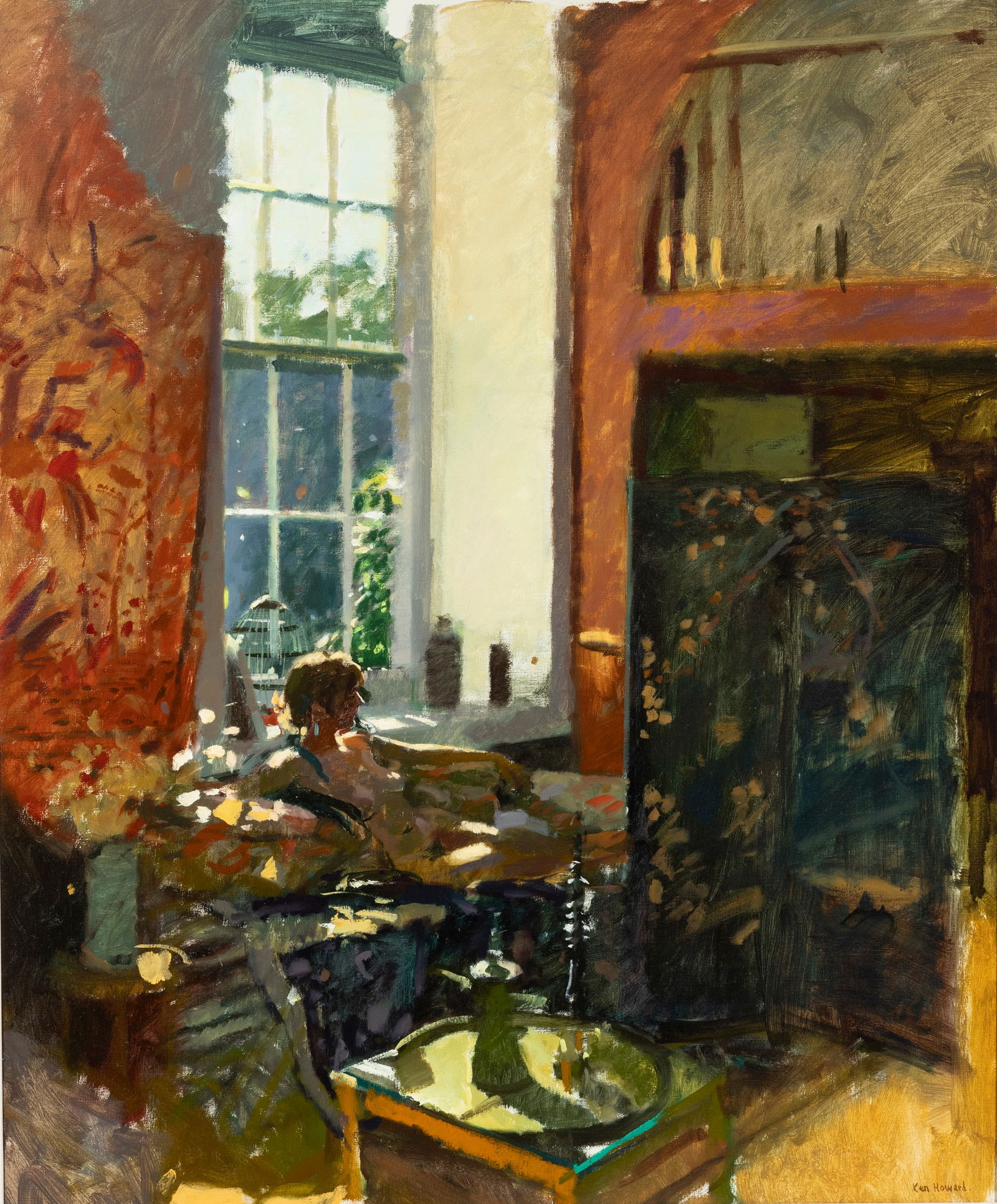 KEN HOWARD (1932 - 2022) Early morning Light, Mowehole Oil on canvas, 120 x 100cm Signed: KEN HOWARD (1932 - 2022) Early morning Light, Mowehole Oil on canvas, 120 x 100cm Signed Exhibited: London, Royal Academy Summer Exhibition 1990