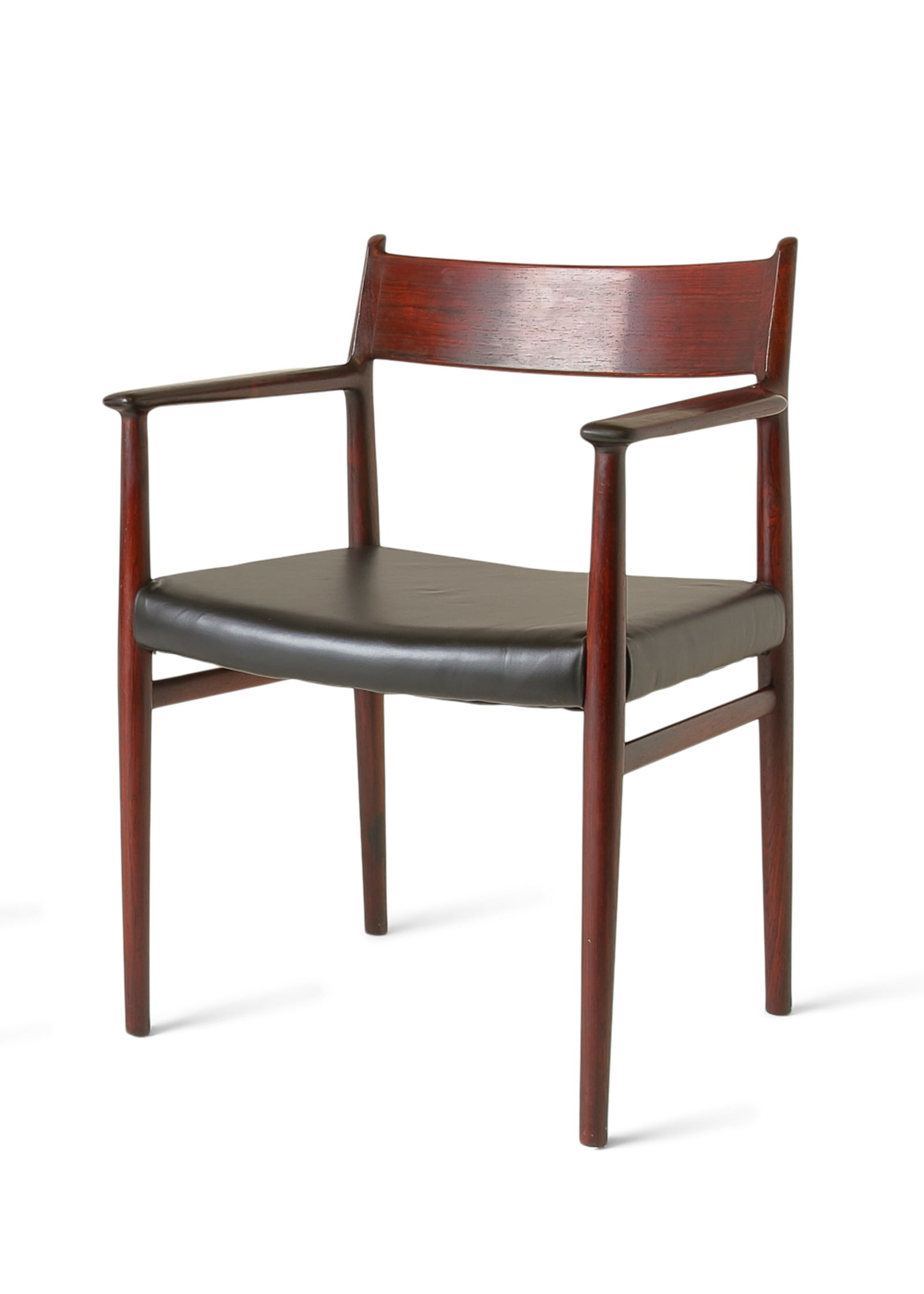 ARNE VODDER (1926 - 2009) A rosewood carver by Arne Vodder. Denmark, c.1960. 60 x 48 x 78cm(h);: ARNE VODDER (1926 - 2009) A rosewood carver by Arne Vodder. Denmark, c.1960. 60 x 48 x 78cm(h); Seat 46cm(h)