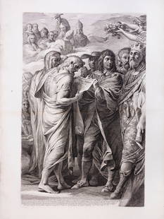 JAMES BARRY RA (1741-1806) Lord Baltimore and the Group of Legislators Etching and engraving,: JAMES BARRY RA (1741-1806) Lord Baltimore and the Group of Legislators Etching and engraving, Pressly 1981.24, II/II, 74.5 x 47cm (plate); 84 x 62.5cm (sheet) First published by James Barry 1793; 1808