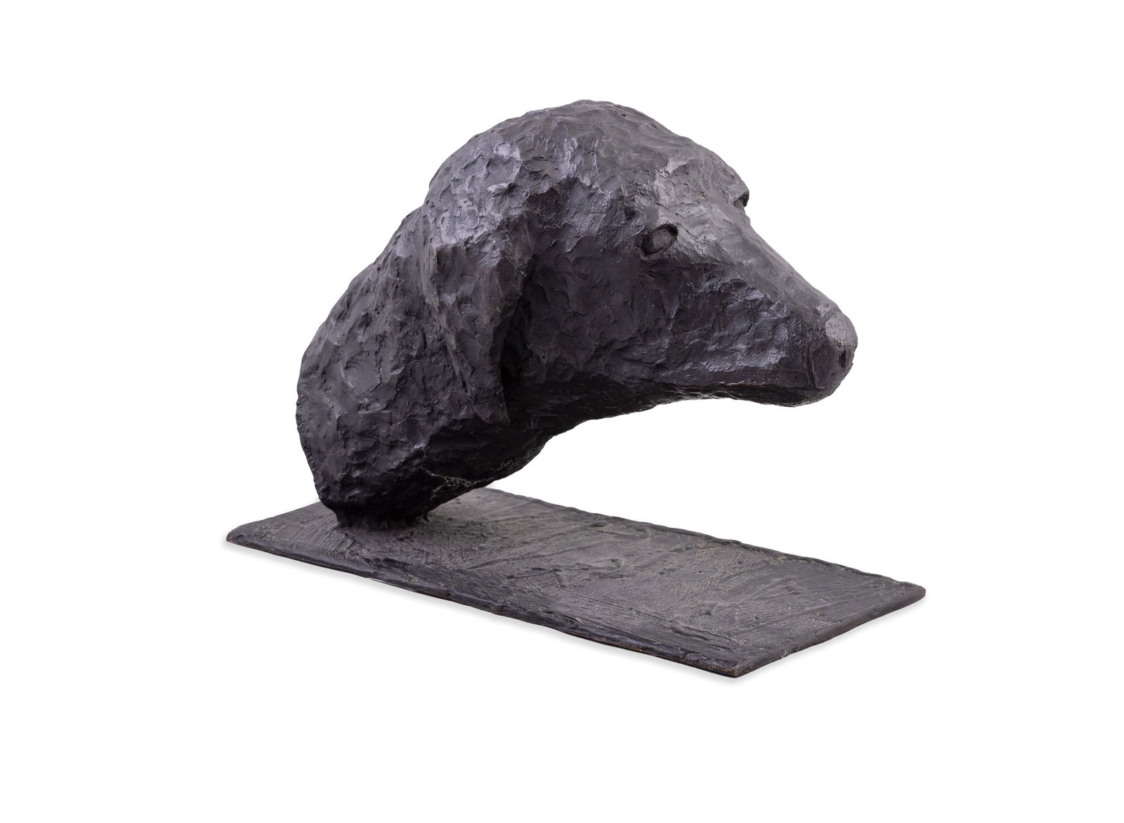 Deborah Brown (1927-2023) Dog's Head (1994) Bronze, 25cm high x 37cm wide x 17.5cm deep Artist's: Deborah Brown (1927-2023) Dog's Head (1994) Bronze, 25cm high x 37cm wide x 17.5cm deep Artist's Proof Literature: Literature: Hilary Pyle (ed.), Deborah Brown: From Painting to Sculpture, Four Courts