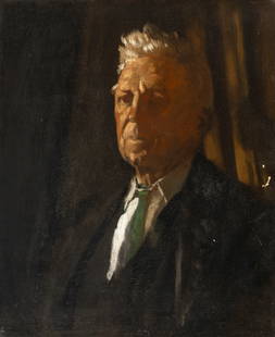 Sir William Orpen RA RHA (1878-1931) Portrait of a gentleman, head and shoulders (life model from: Sir William Orpen RA RHA (1878-1931) Portrait of a gentleman, head and shoulders (life model from the Dublin School of Art 1908) Oil on canvas, 60 x 50cm (23½ x 19¾) Provenance: Collection o