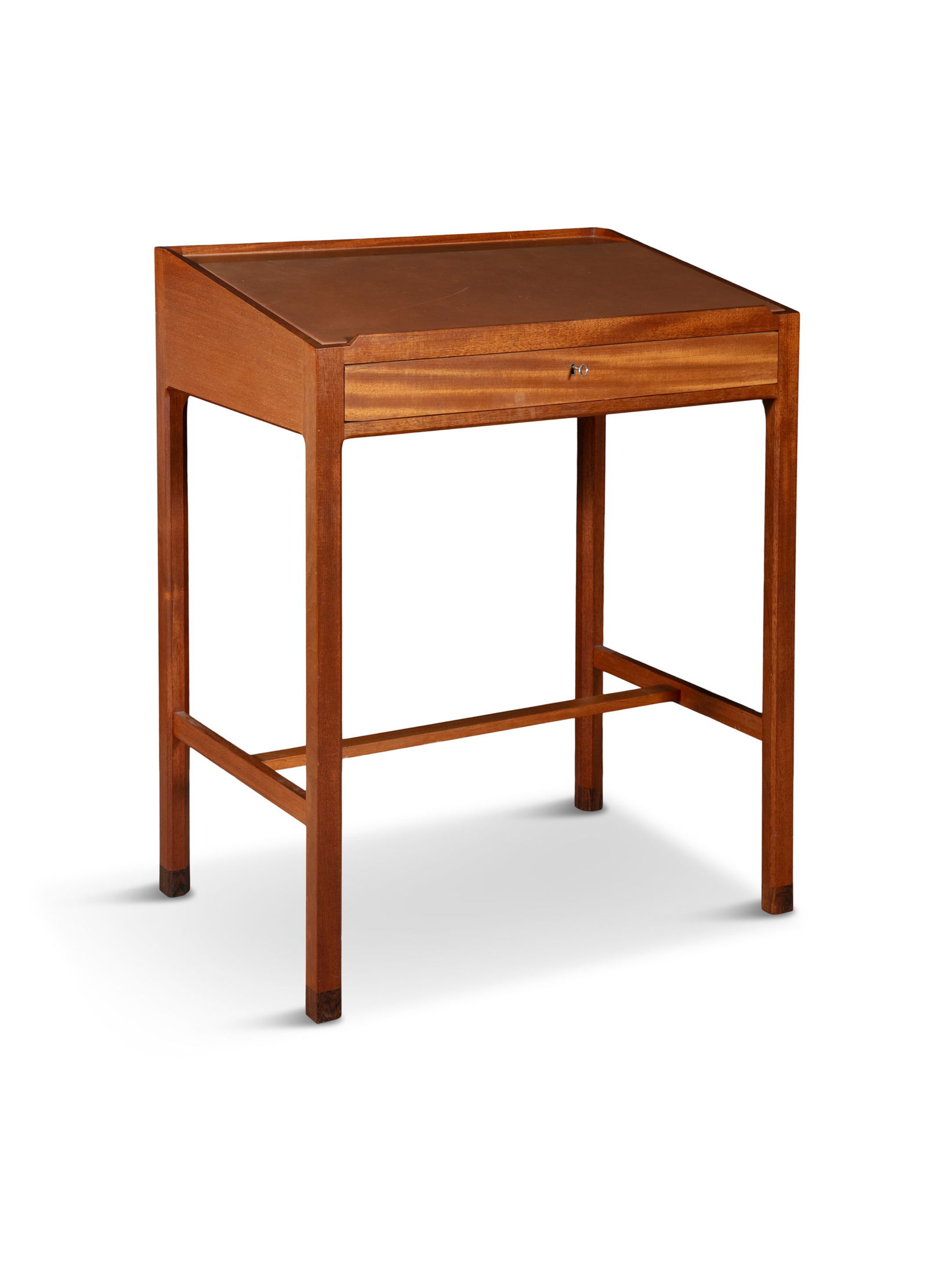 MORTEN OLSEN  A teak standing desk by Morten Olsen, with a single drawer. Denmark, c.1960.  90.5 x (1 of 3)