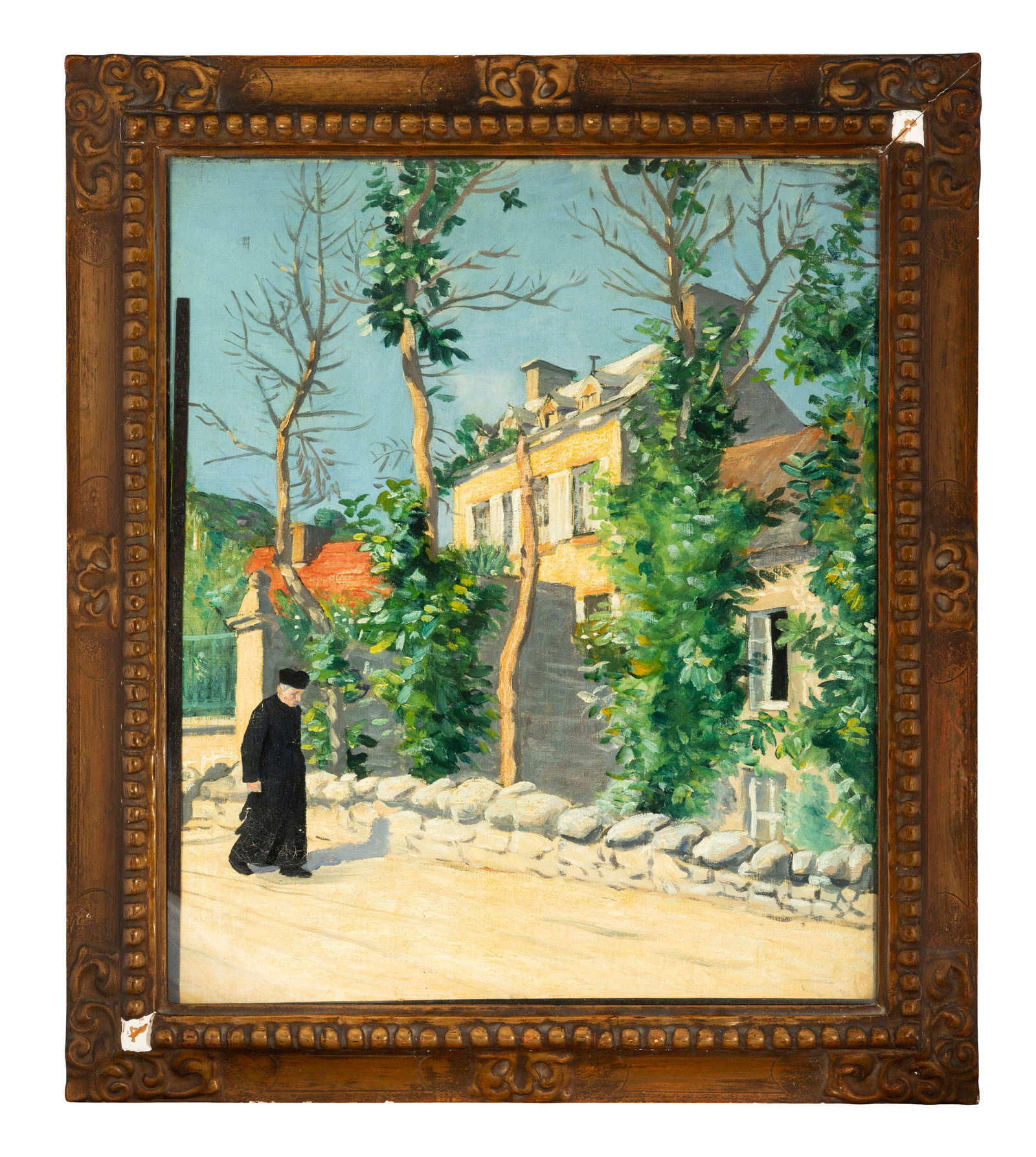 ATTRIBUTED TO WILLIAM STRANG RA (1859-1921) Omonville, France Oil on canvas, 60 x 50cm: ATTRIBUTED TO WILLIAM STRANG RA (1859-1921) Omonville, France Oil on canvas, 60 x 50cm