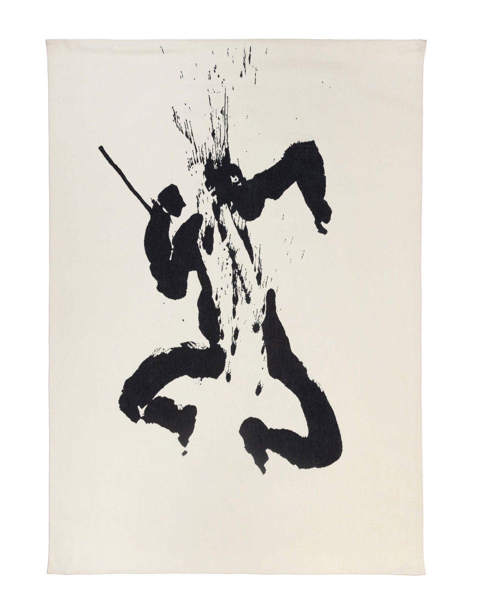 Louis Le Brocquy HRHA (1916-2012) T?in - Cuchulainn in Warp Spasm (1999) Atelier Ren? Duch?,: Louis Le Brocquy HRHA (1916-2012) Táin - Cuchulainn in Warp Spasm (1999) Atelier René Duché, Aubusson tapestry, 184 x 129cm (72_ x 50_) Signed and numbered 1/9 on label verso Louis le B