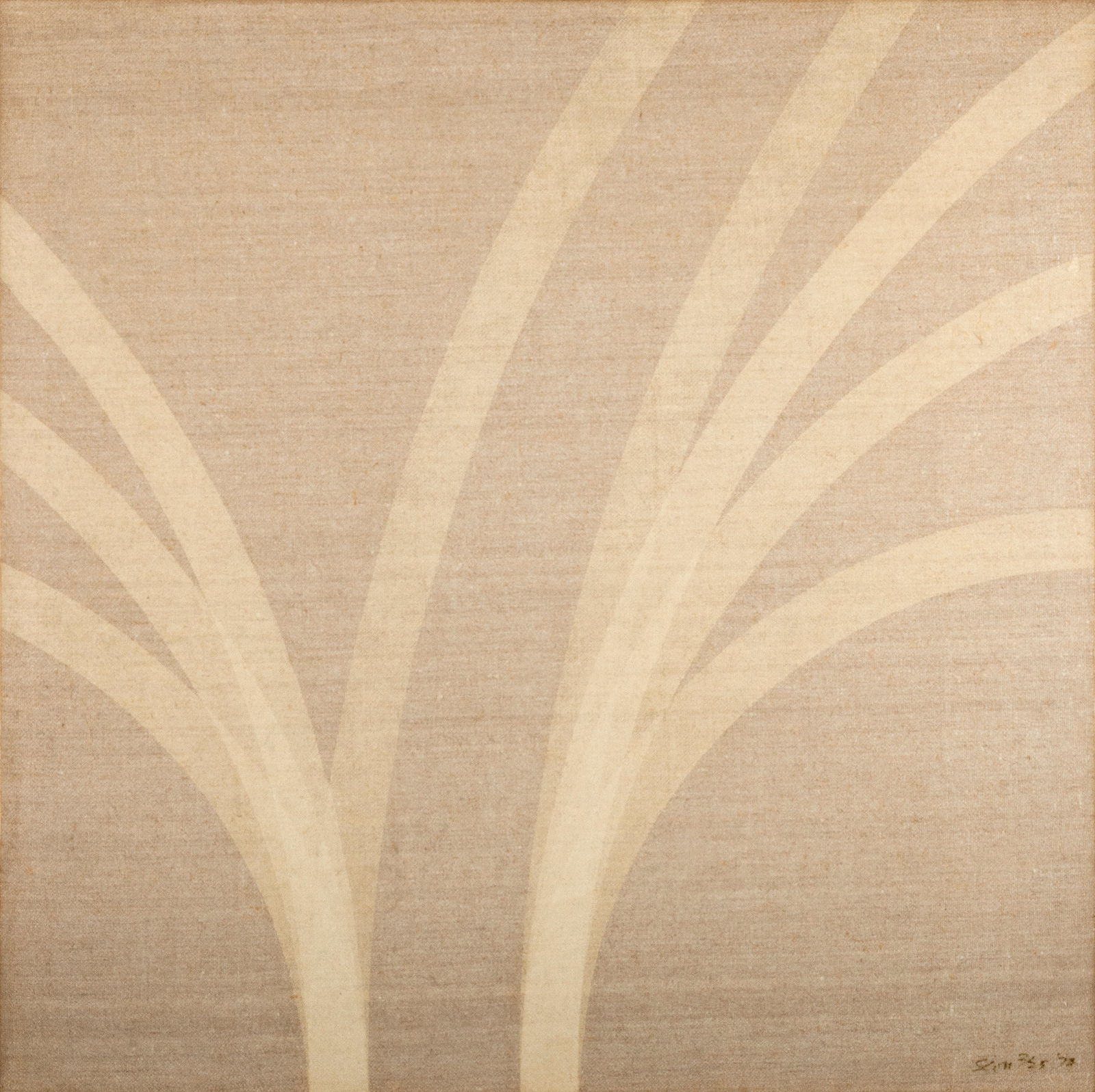 Patrick Scott HRHA (1921-2021) Arcadi III (1974) Silkscreen on linen, 61 x 61cm (24 x 24) Signed,: Patrick Scott HRHA (1921-2021) Arcadi III (1974) Silkscreen on linen, 61 x 61cm (24 x 24) Signed, numbered 3/25 and dated (19)'74