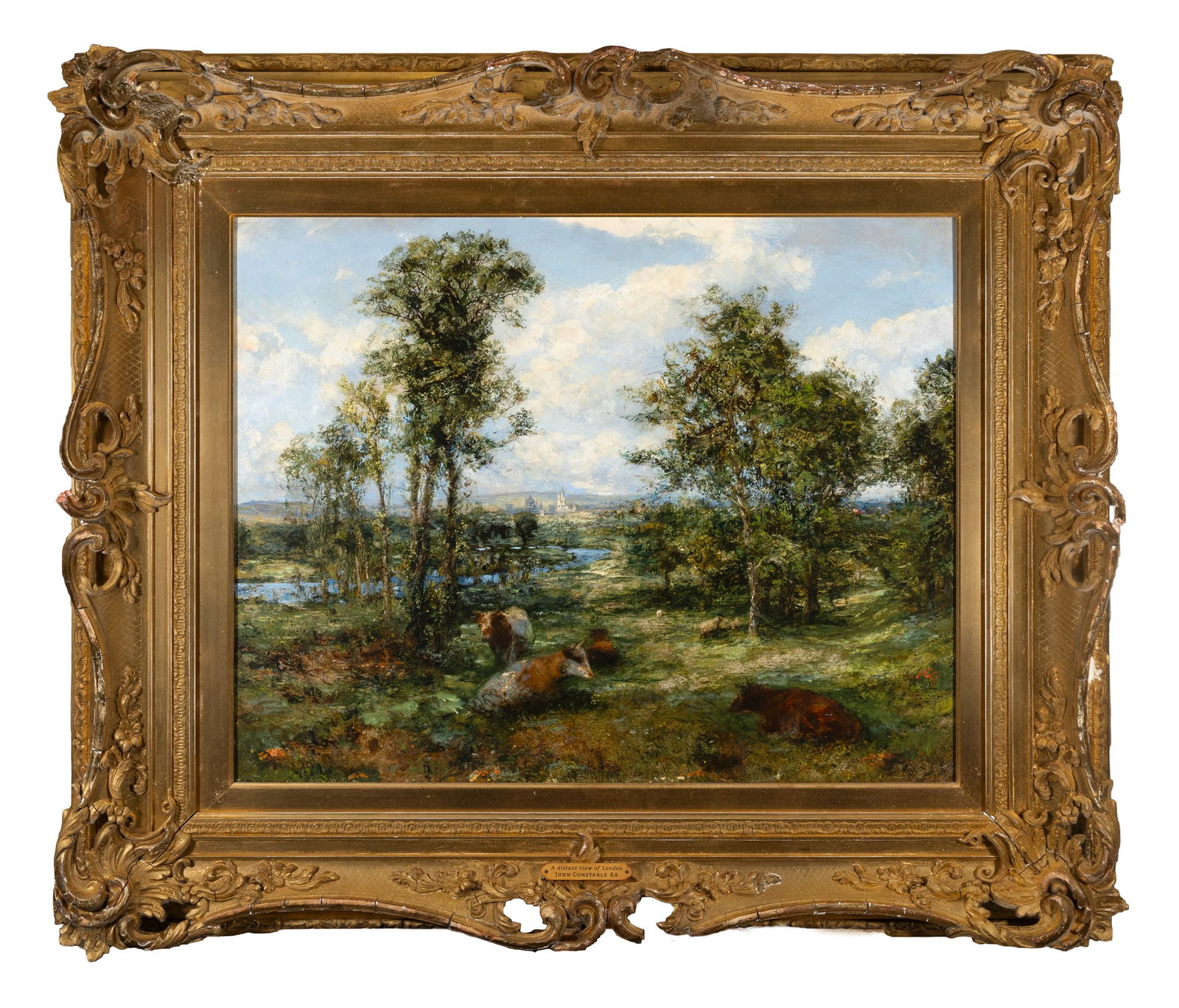 AFTER JOHN CONSTABLE A Distant View of London Oil on board, 46 x 59cm: AFTER JOHN CONSTABLE A Distant View of London Oil on board, 46 x 59cm