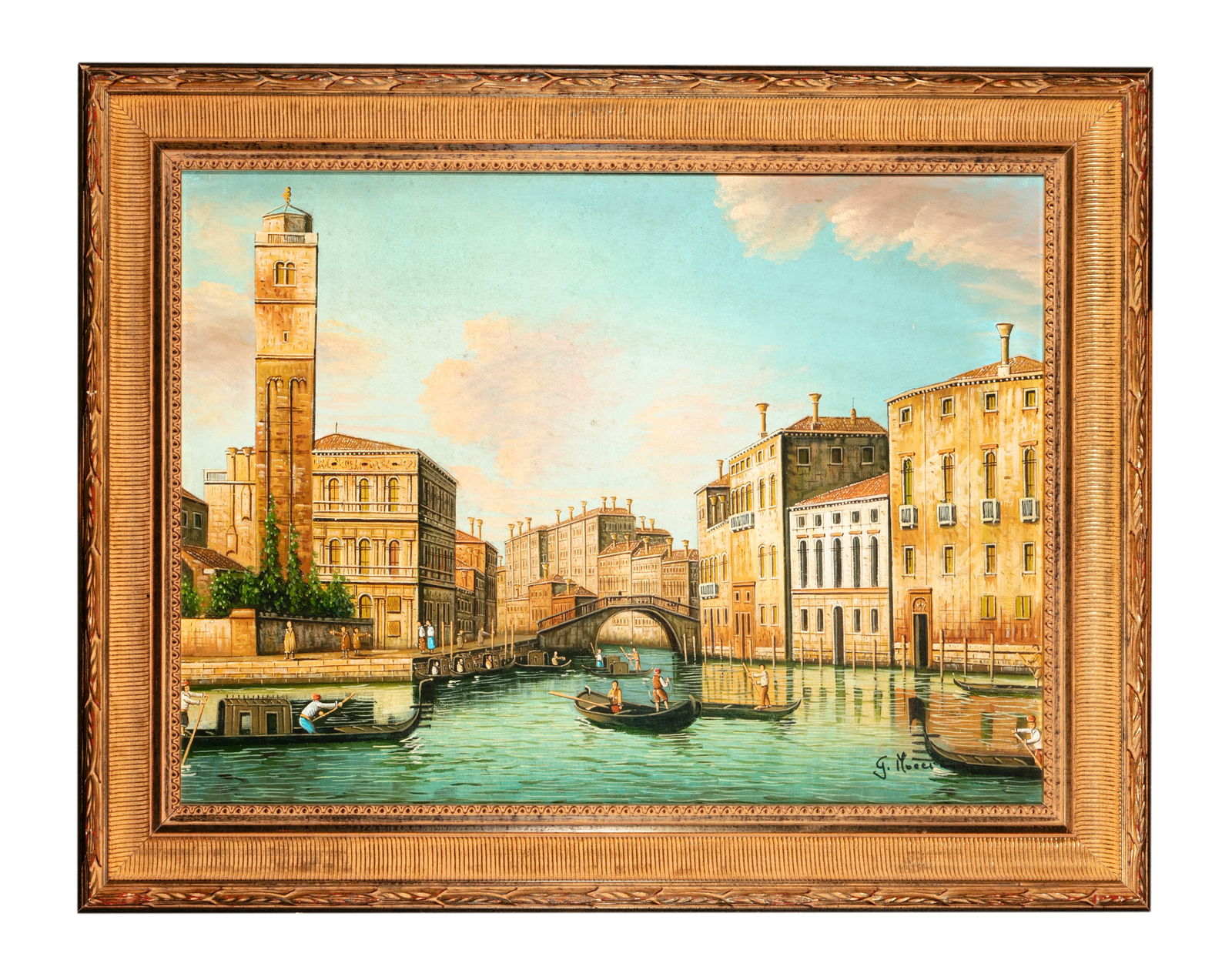 AFTER GUSTAVE MOREAU (1826-1898) Two Venetian Scenes Signed 'G. Moreau' (lower left and lower: AFTER GUSTAVE MOREAU (1826-1898) Two Venetian Scenes Signed 'G. Moreau' (lower left and lower right) Oil on canvas, 49 x 69cm (2)