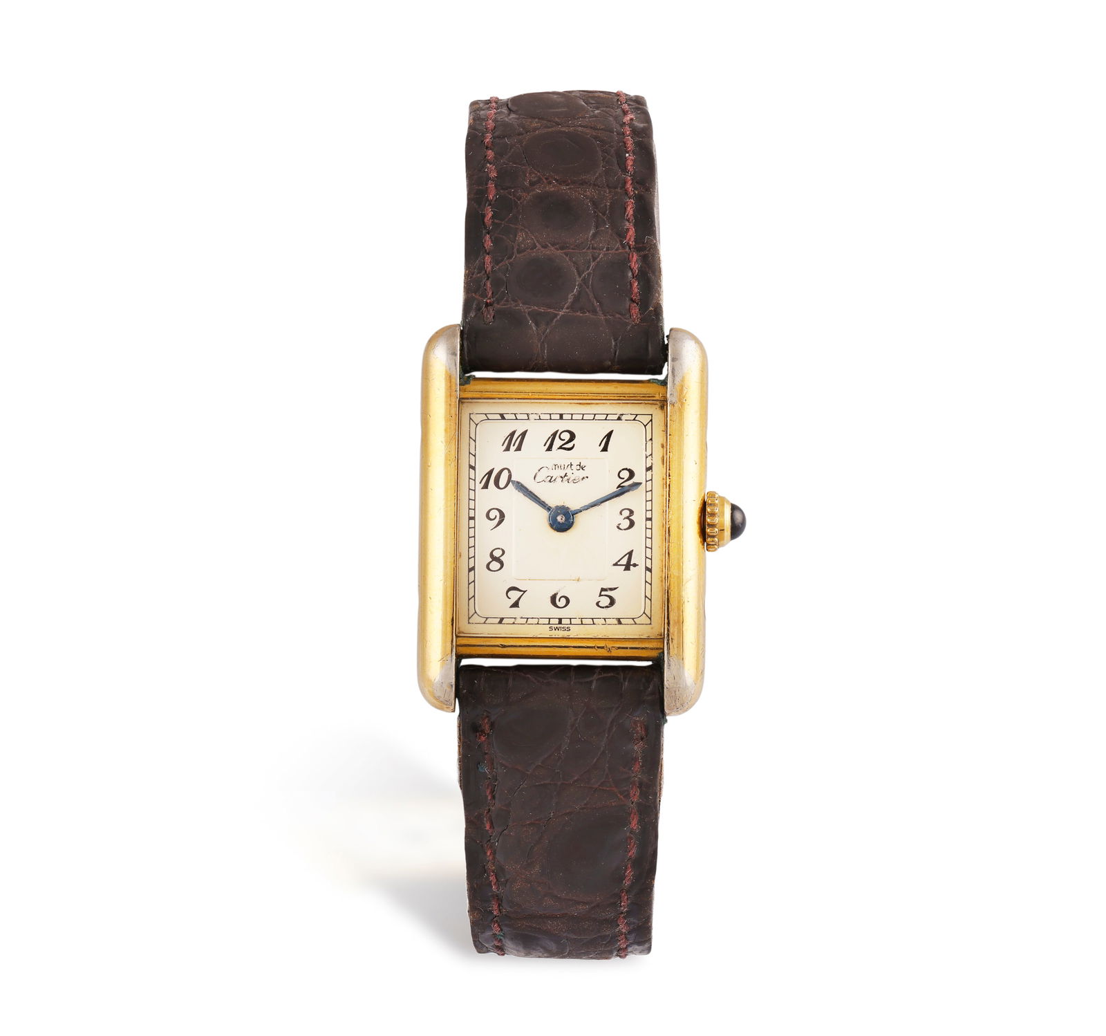CARTIER: A LADY’S ‘MUST DE CARTIER’ WRISTWATCH Quartz movement, the rectangula (1 of 2)