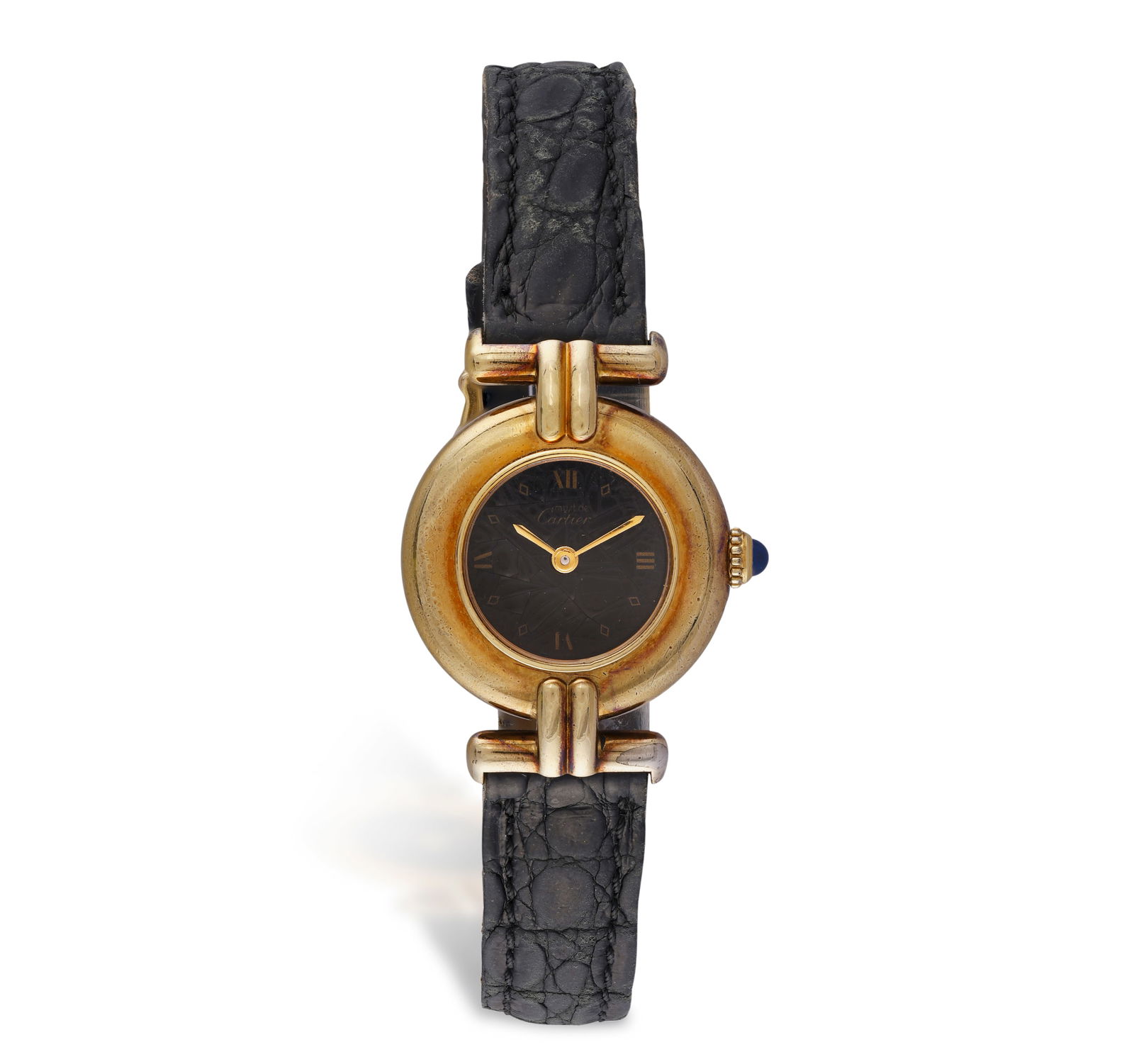CARTIER: A LADY’S ‘MUST COLISÉE’ WRISTWATCH Quartz movement, the circular bl (1 of 2)
