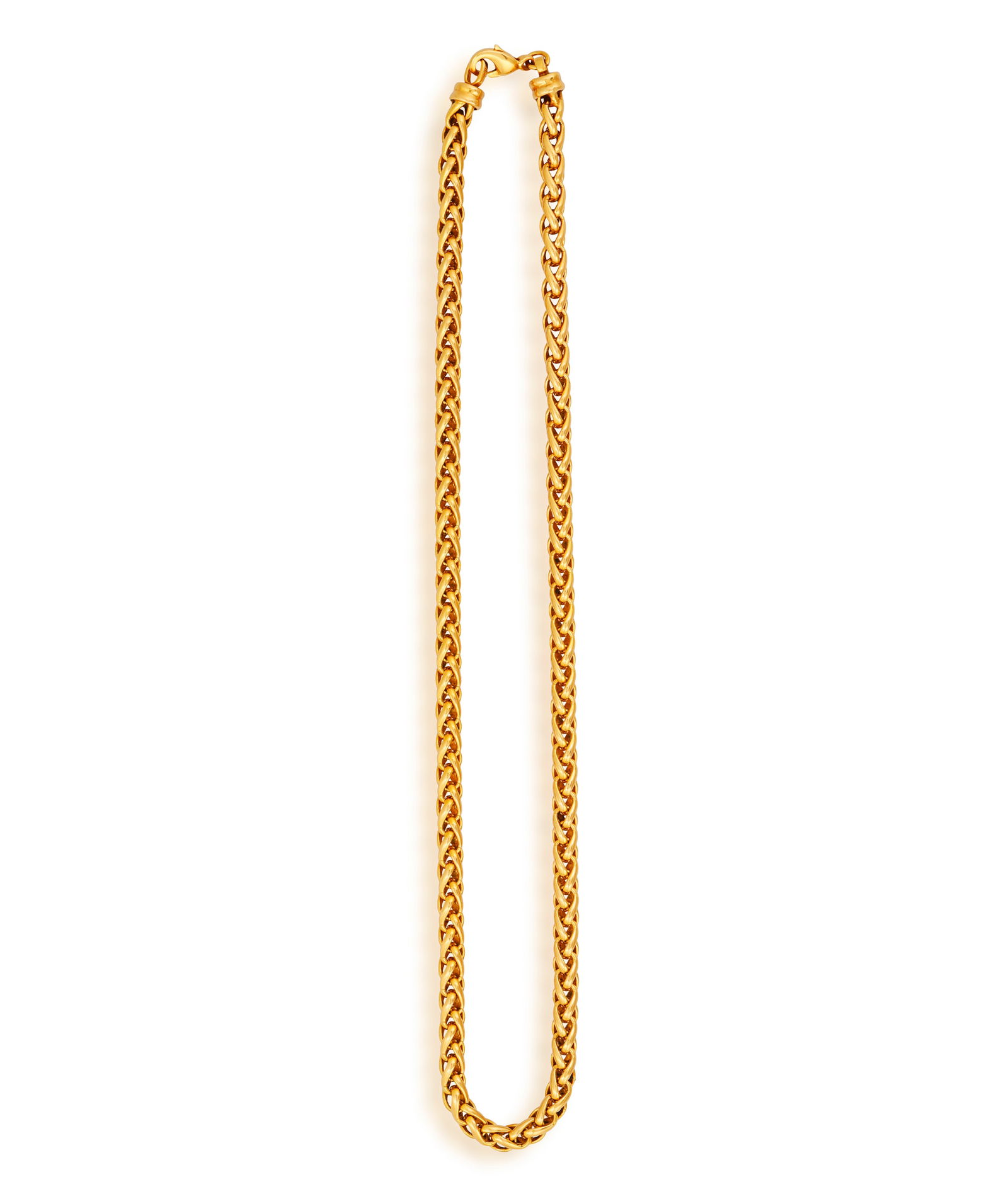 A GOLD CHAIN NECKLACE * wheat-link chain * in 18K gold * length 44cm (1 of 3)
