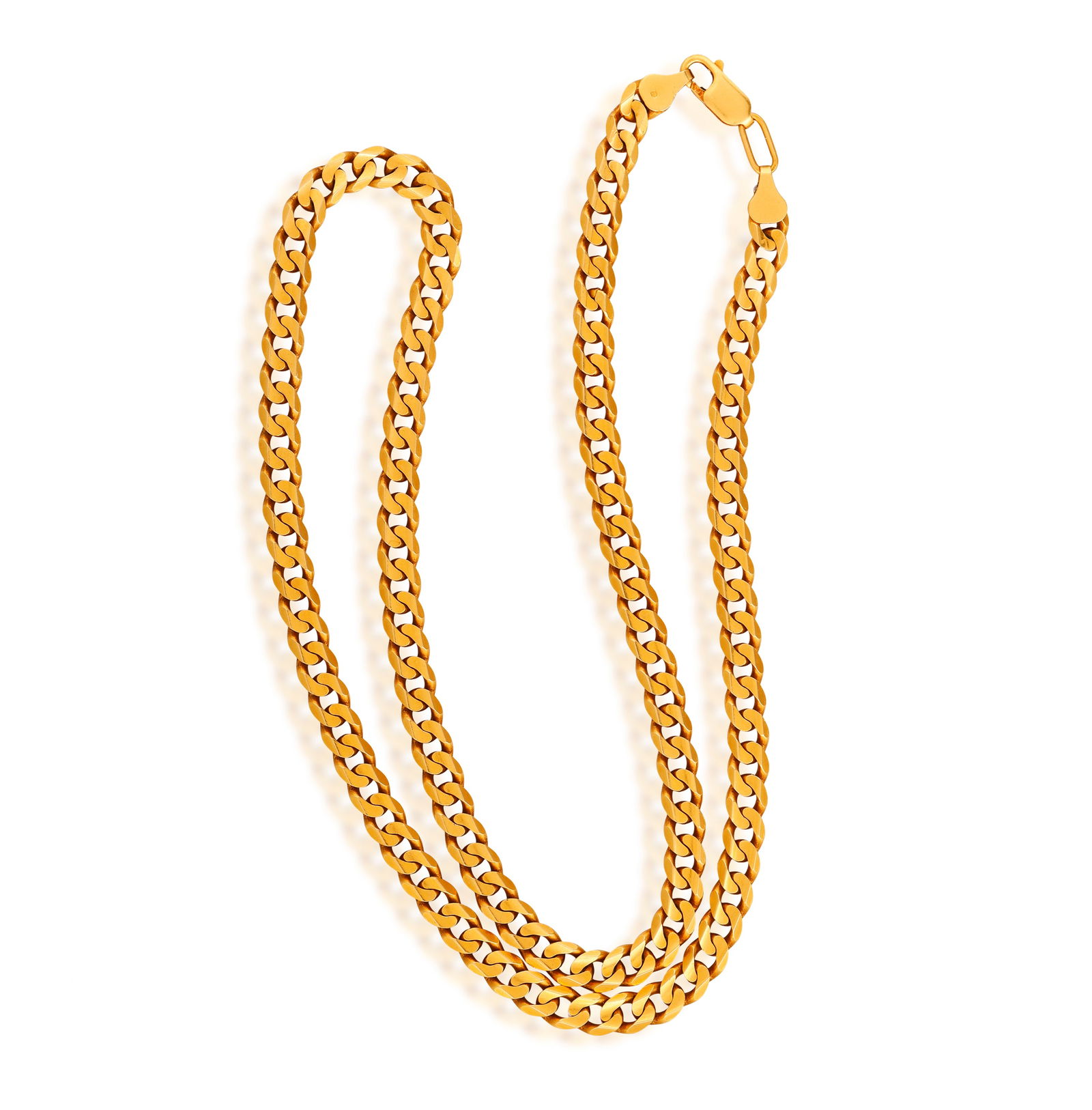 A GOLD CHAIN NECKLACE * cable-link chain * in 18K gold * length 58.5cm (1 of 2)