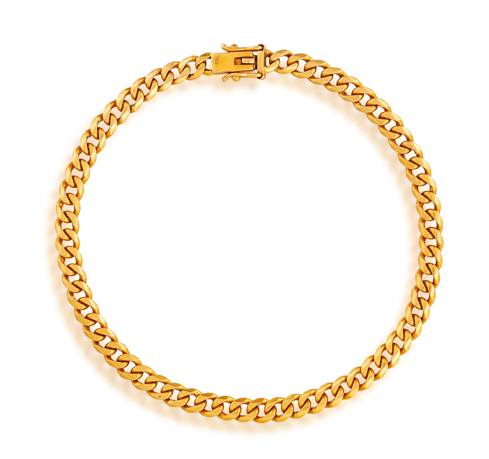 A GOLD CHAIN BRACELET * cable-link chain * in 18K gold * with maker’s mark * length 20cm (1 of 3)