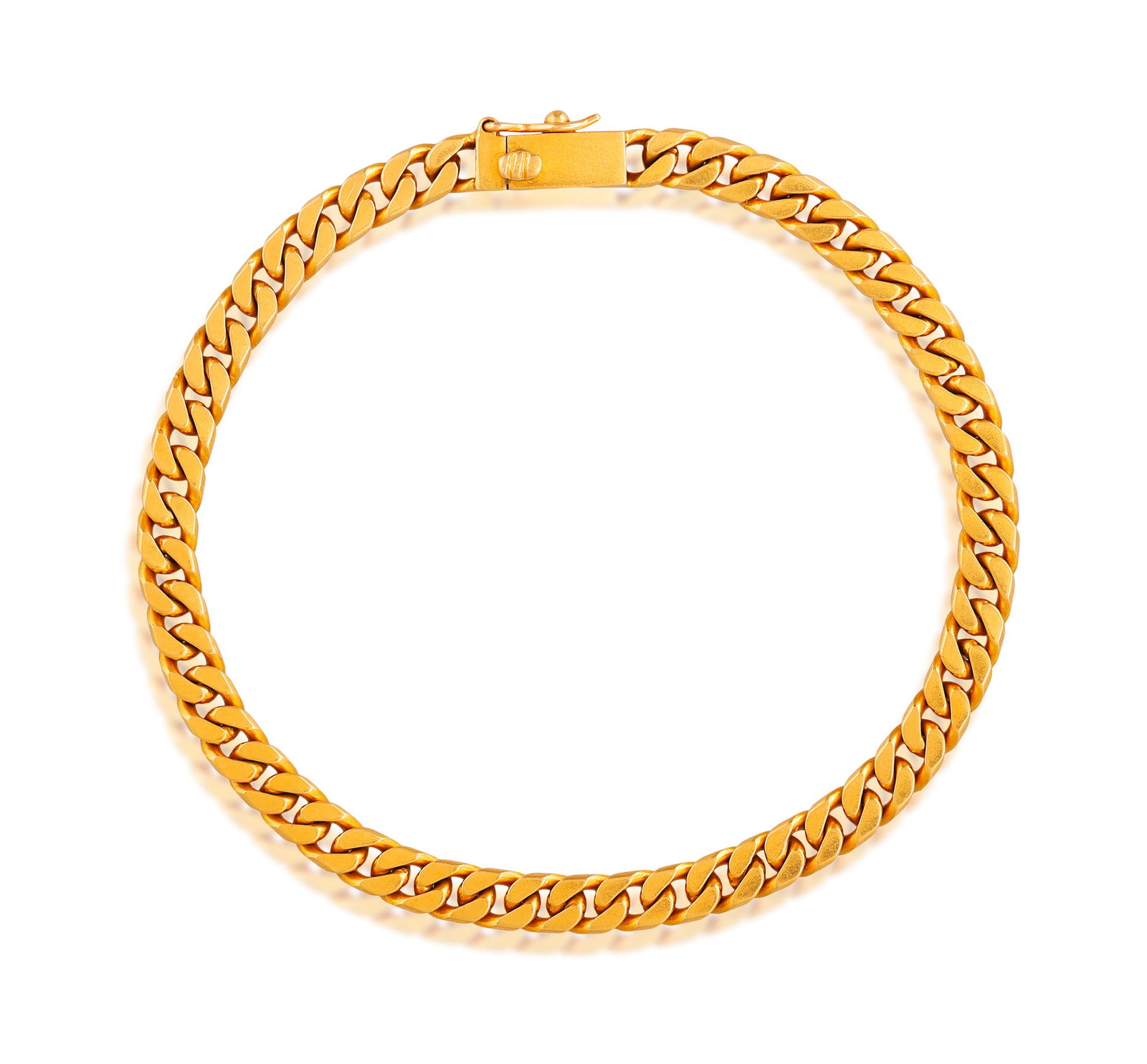 A GOLD CHAIN BRACELET * cable-link chain * in 18K gold * with maker’s mark * length 18.5cm (1 of 3)