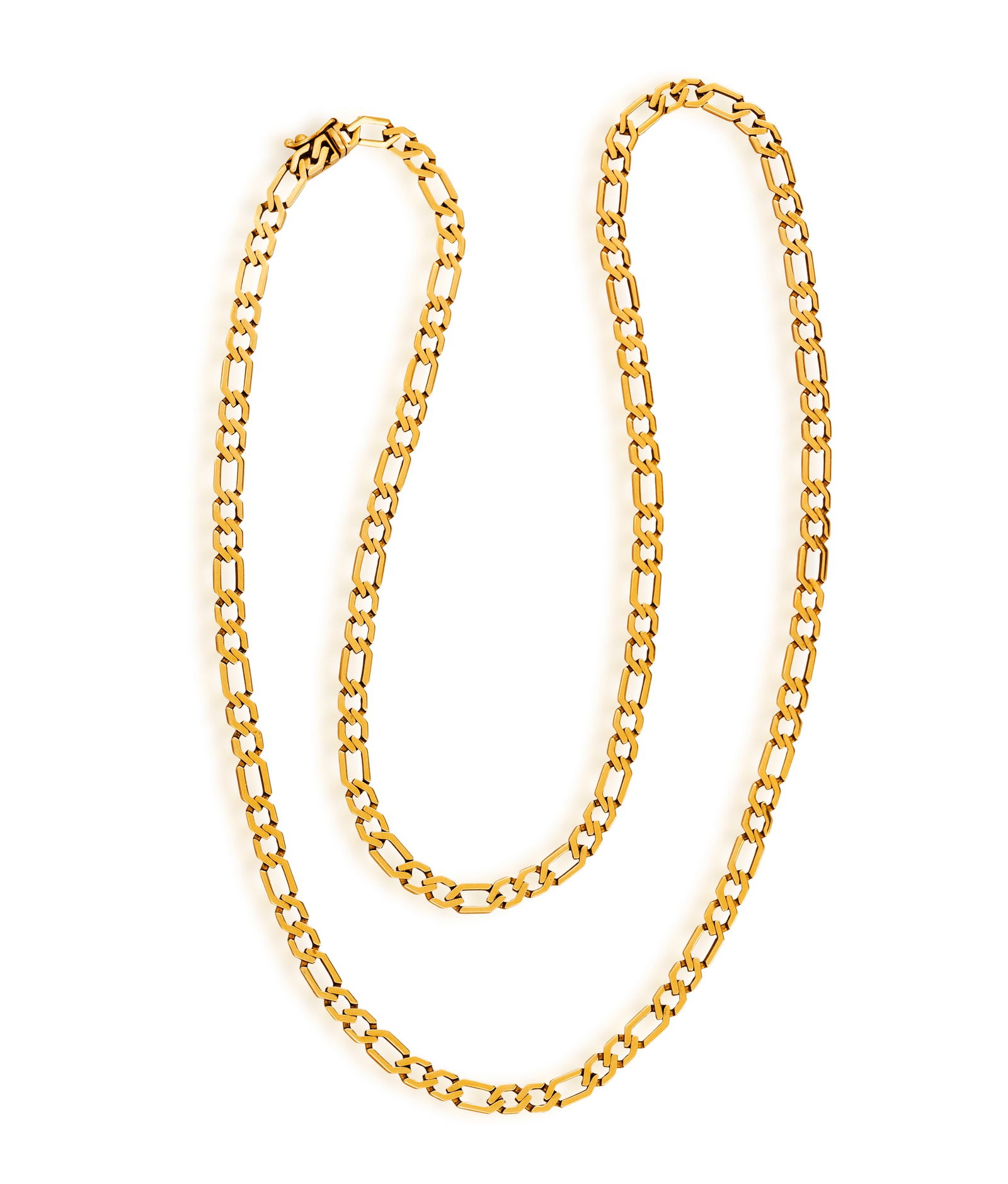 A GOLD NECKLACE * fancy-link chain * in 9k gold * Italian registry mark * length 63cm (1 of 3)