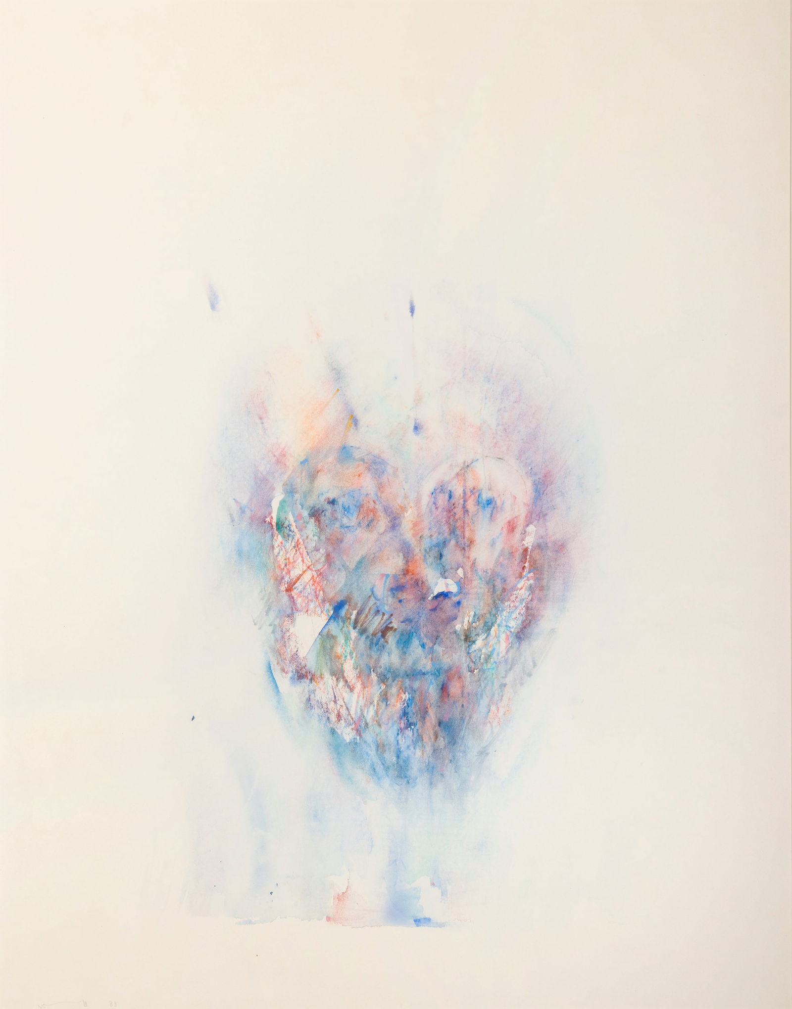 Louis le Brocquy HRHA (1916-2012) Study towards an image of Shakespeare Watercolour and crayon, (1 of 4)