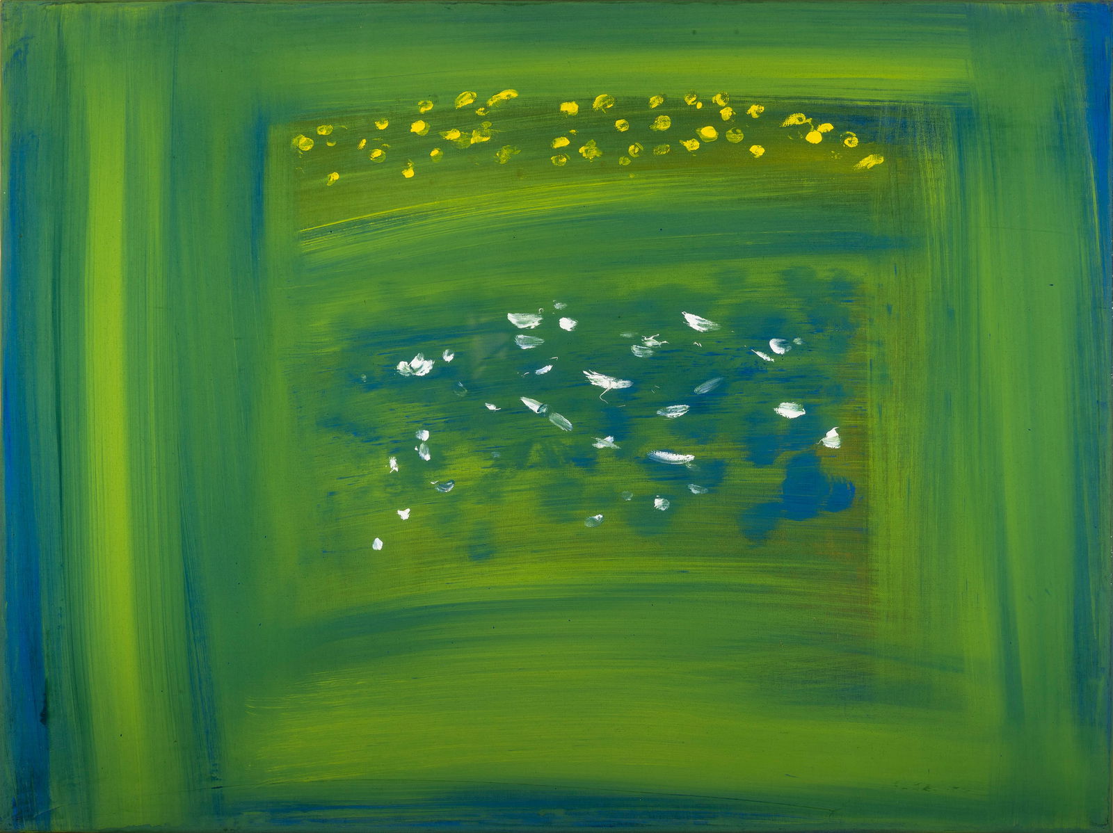 Seán McSweeney RHA (1935-2018) Yellow and White Bogland Flowers Oil on canvas, 60.9 x 81.2cm (1 of 3)