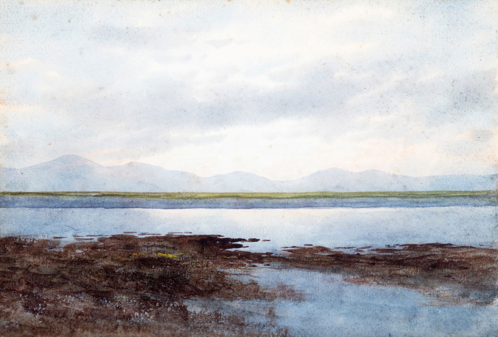 William Percy French (1854-1920) Mountain and Lake Landscape Watercolour, 17 x 25cm (7 x 10”: William Percy French (1854-1920) Mountain and Lake Landscape Watercolour, 17 x 25cm (7 x 10”)