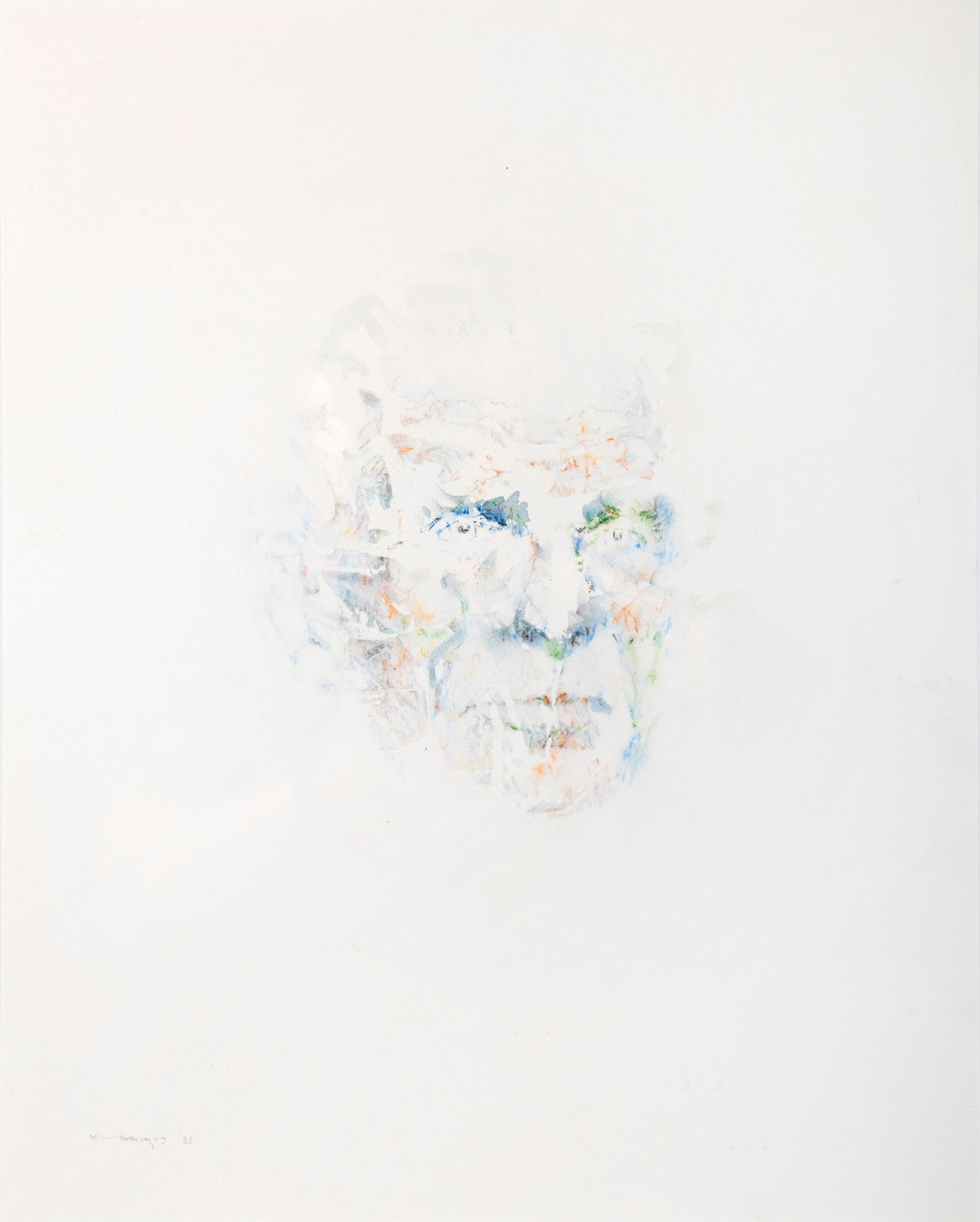 Louis le Brocquy HRHA (1916-2012) Image of Samuel Beckett (1988) Watercolour, 40 x 31cm (15¾ x (1 of 4)