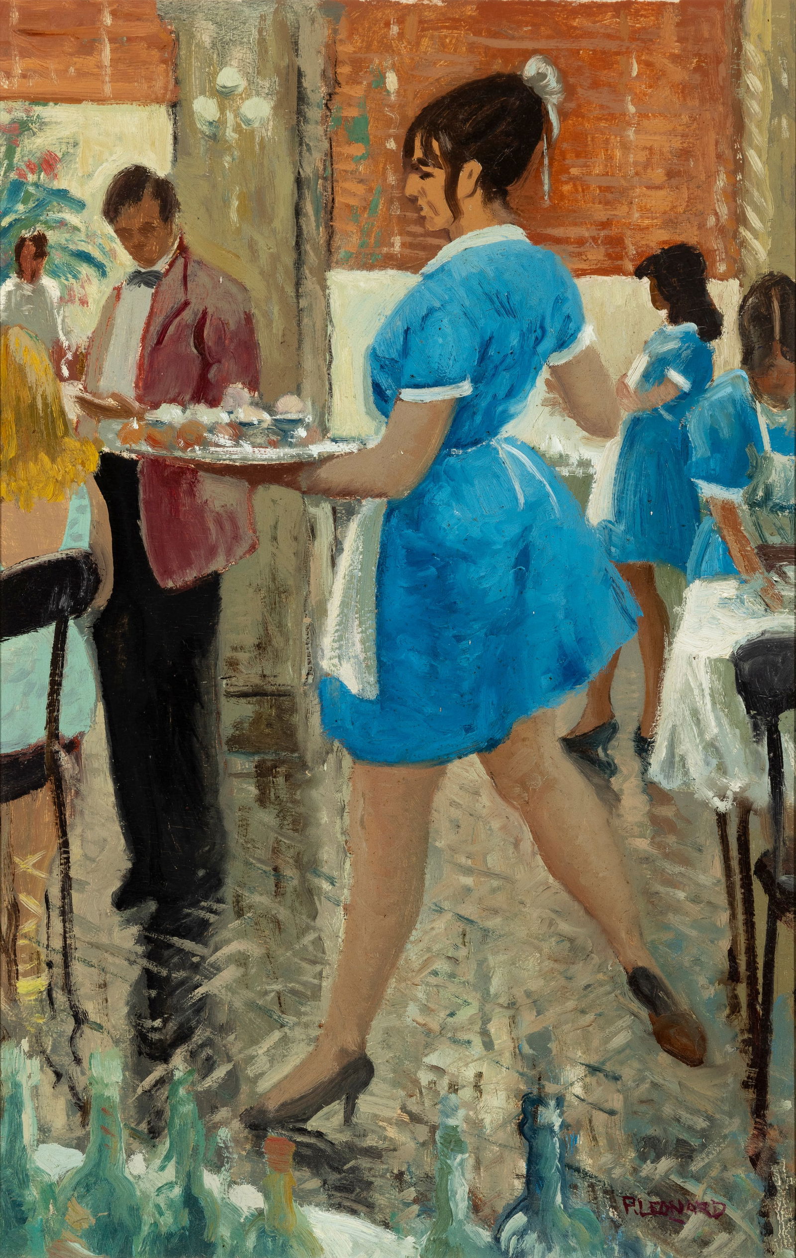 Patrick Leonard HRHA (1918–2005) Benidorm (1971) Oil on board, 58 x 37cm (22¾ x 14½ (1 of 4)