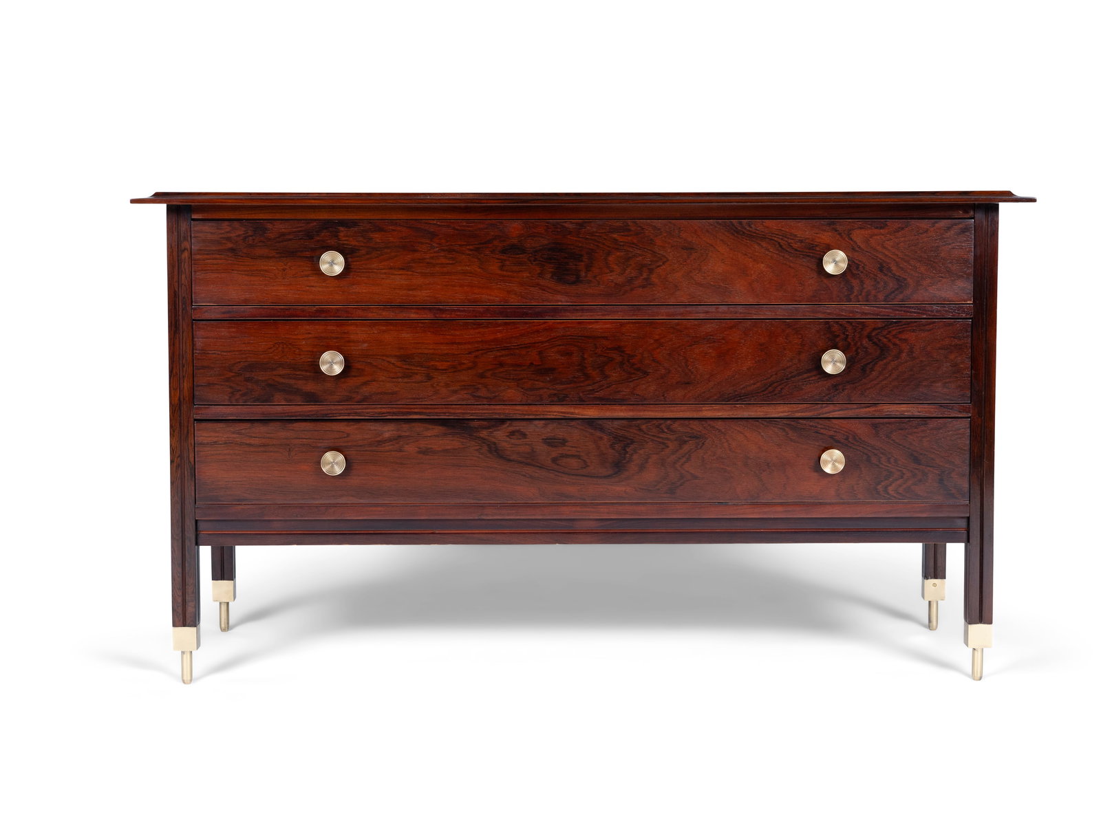 CARLO DE CARLI (1910-1999) A rosewood chest of drawers model D154 by Carlo de Carli for Sormani,: CARLO DE CARLI (1910-1999) A rosewood chest of drawers model D154 by Carlo de Carli for Sormani, circa 1963, 144 x 54 x 80cm(h)