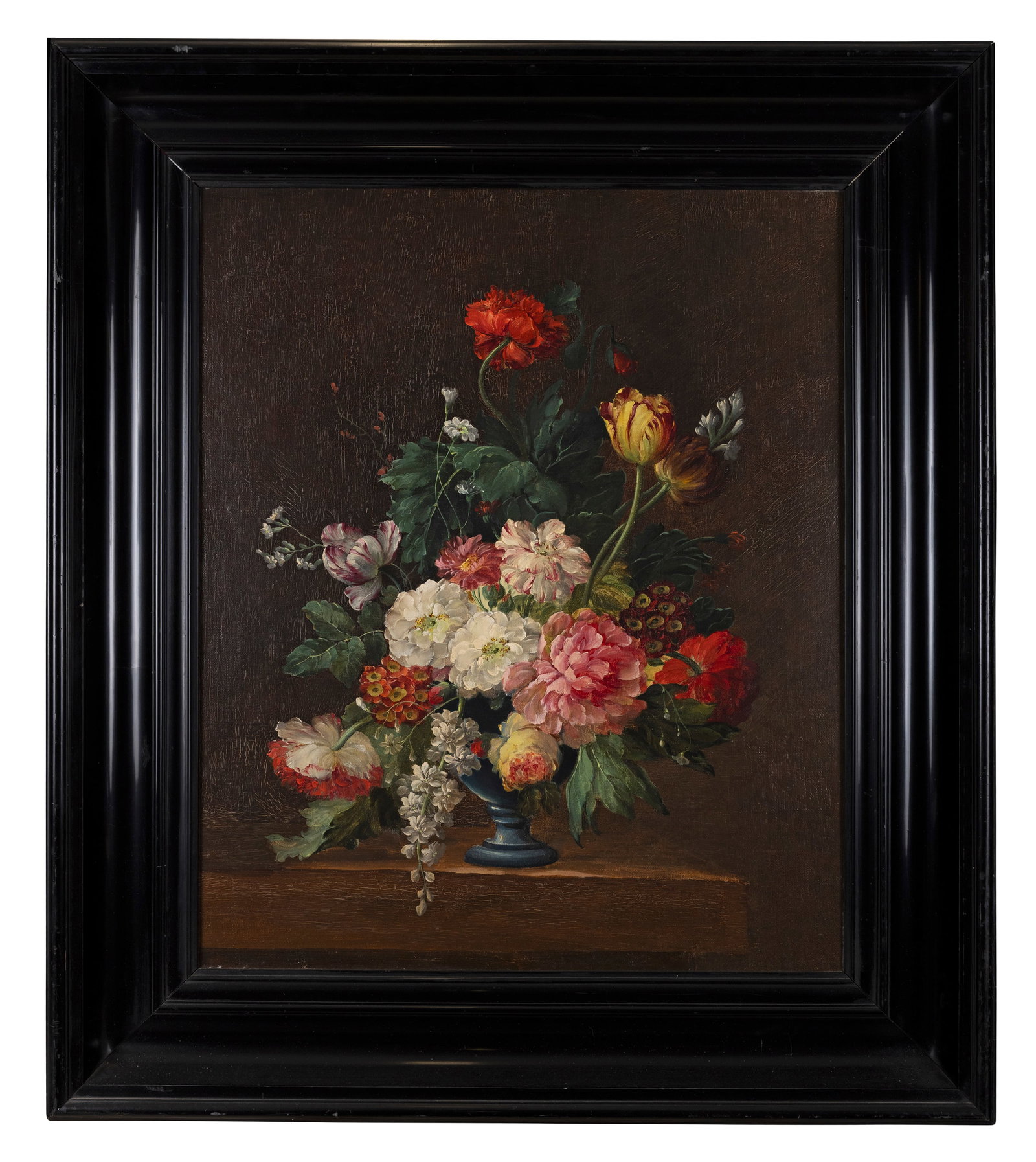FRENCH SCHOOL, 19TH CENTURY Still life of flowers Oil on canvas, 69 x 54.5cm (1 of 3)