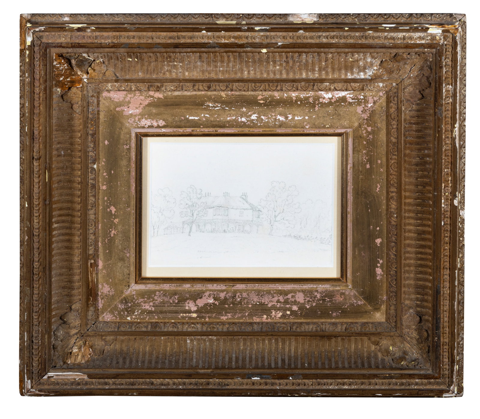 A 19TH CENTURY DRAWING OF BARLEY COTTAGE, BRISTOL Pencil on paper, 10 x 15cm (1 of 3)