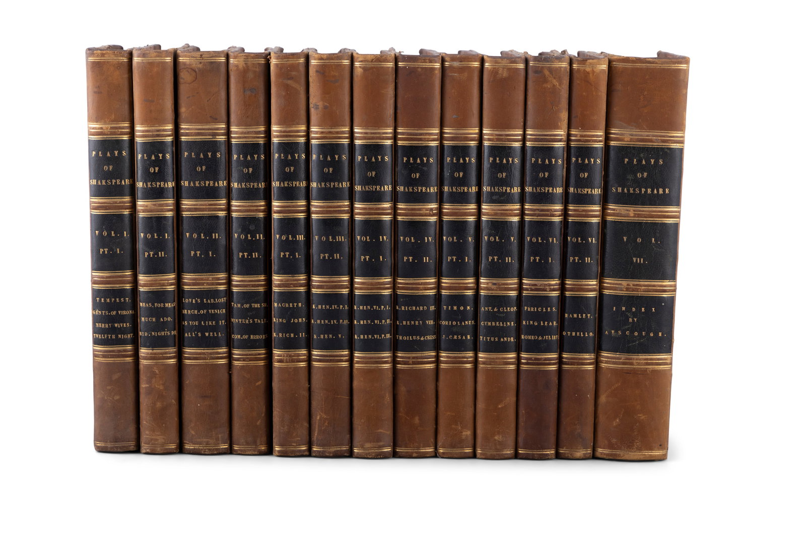 SHAKESPEARE, WILLIAM The Dramatic Works of William Shakespeare, 13 vol, London, 1797. Including an (1 of 5)