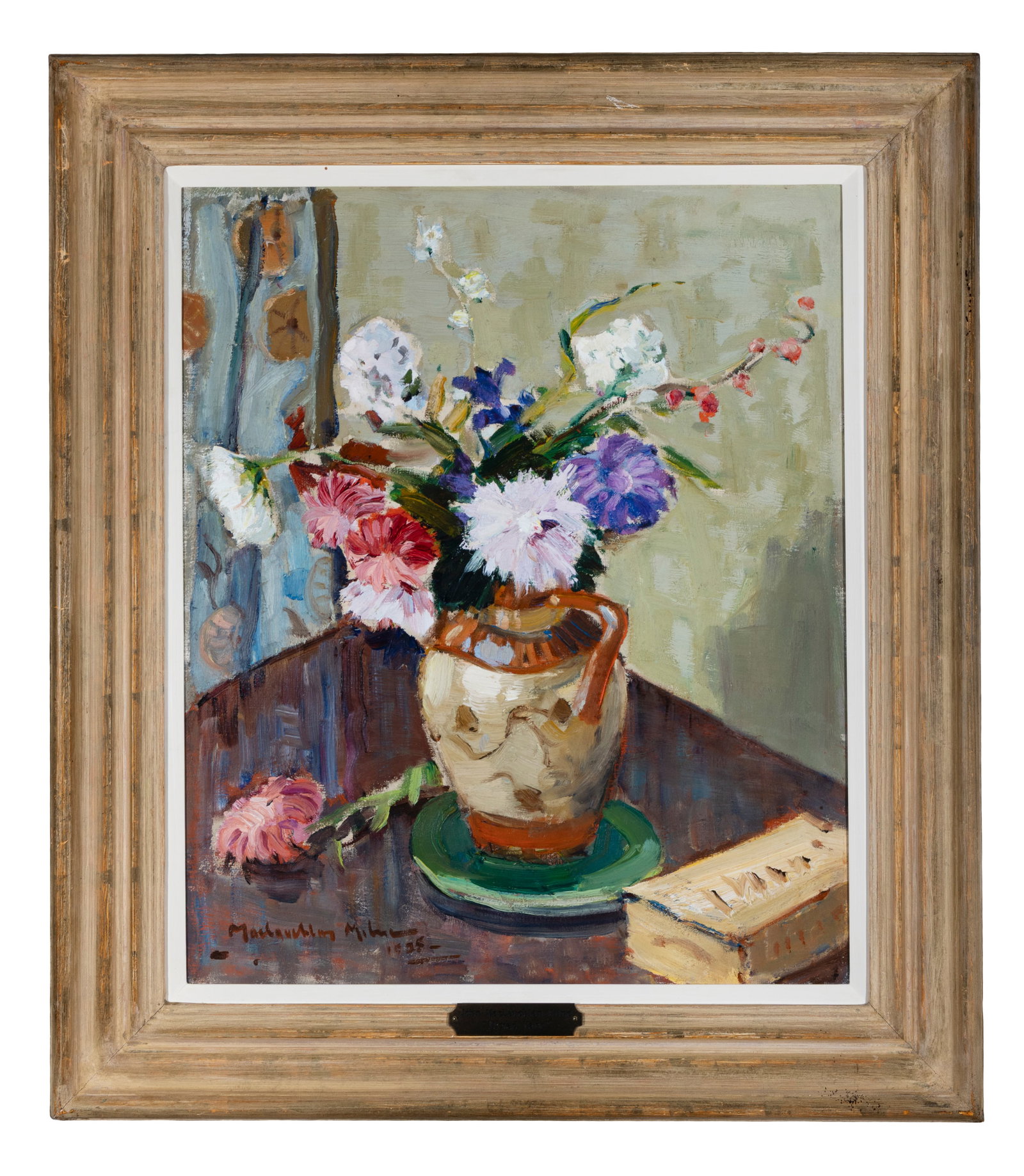 JOHN MACLAUCHLAN MILNE, RSA (1885-1957) Mixed Vase, 1925 Oil on canvas, 59 x 49cm Signed and dated (1 of 4)