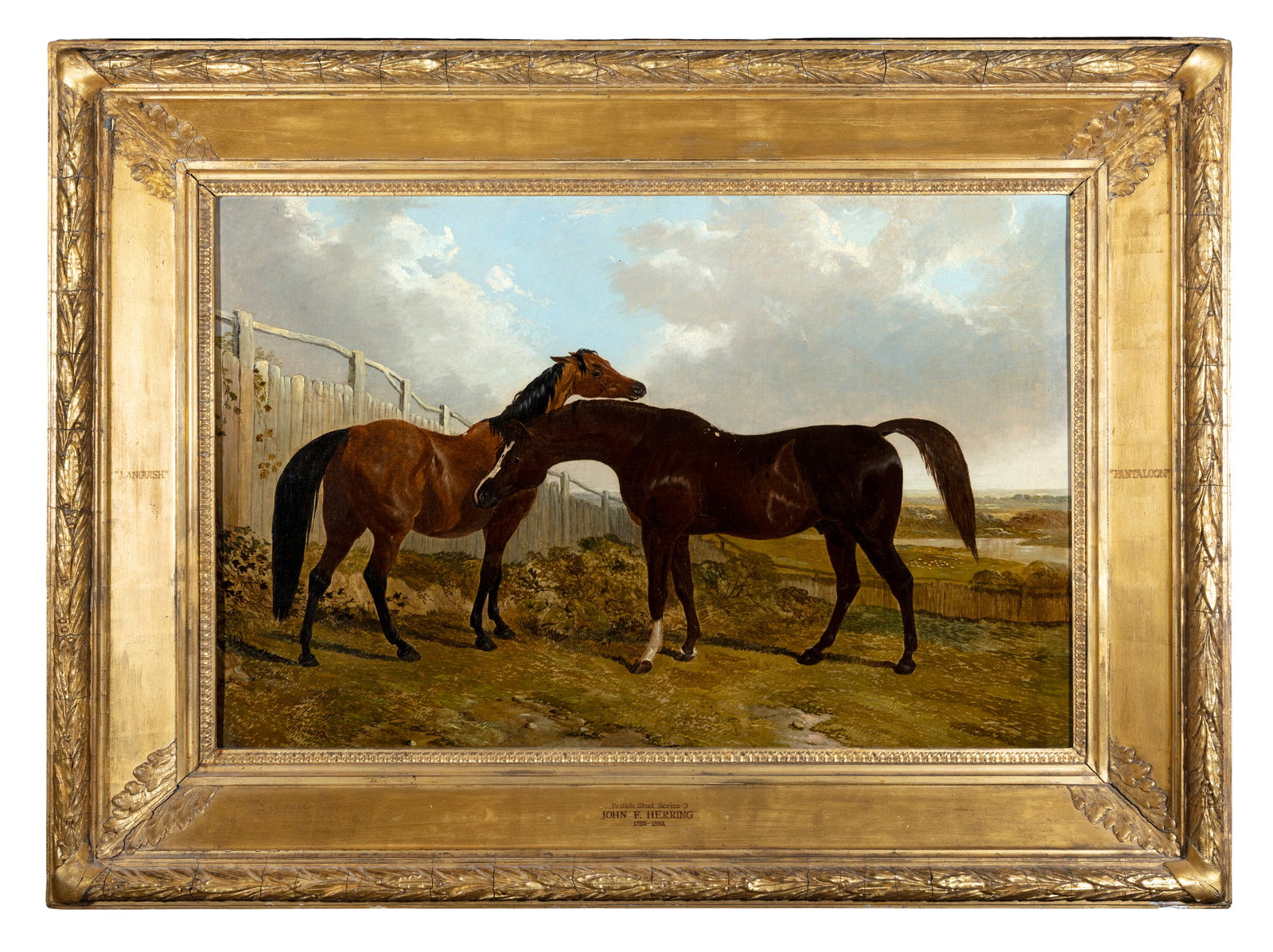 ATTRIBUTED TO JOHN FREDERICK HERRING SNR. (1795-1865) Languish and Pantaloon, The British Stud Oil (1 of 4)