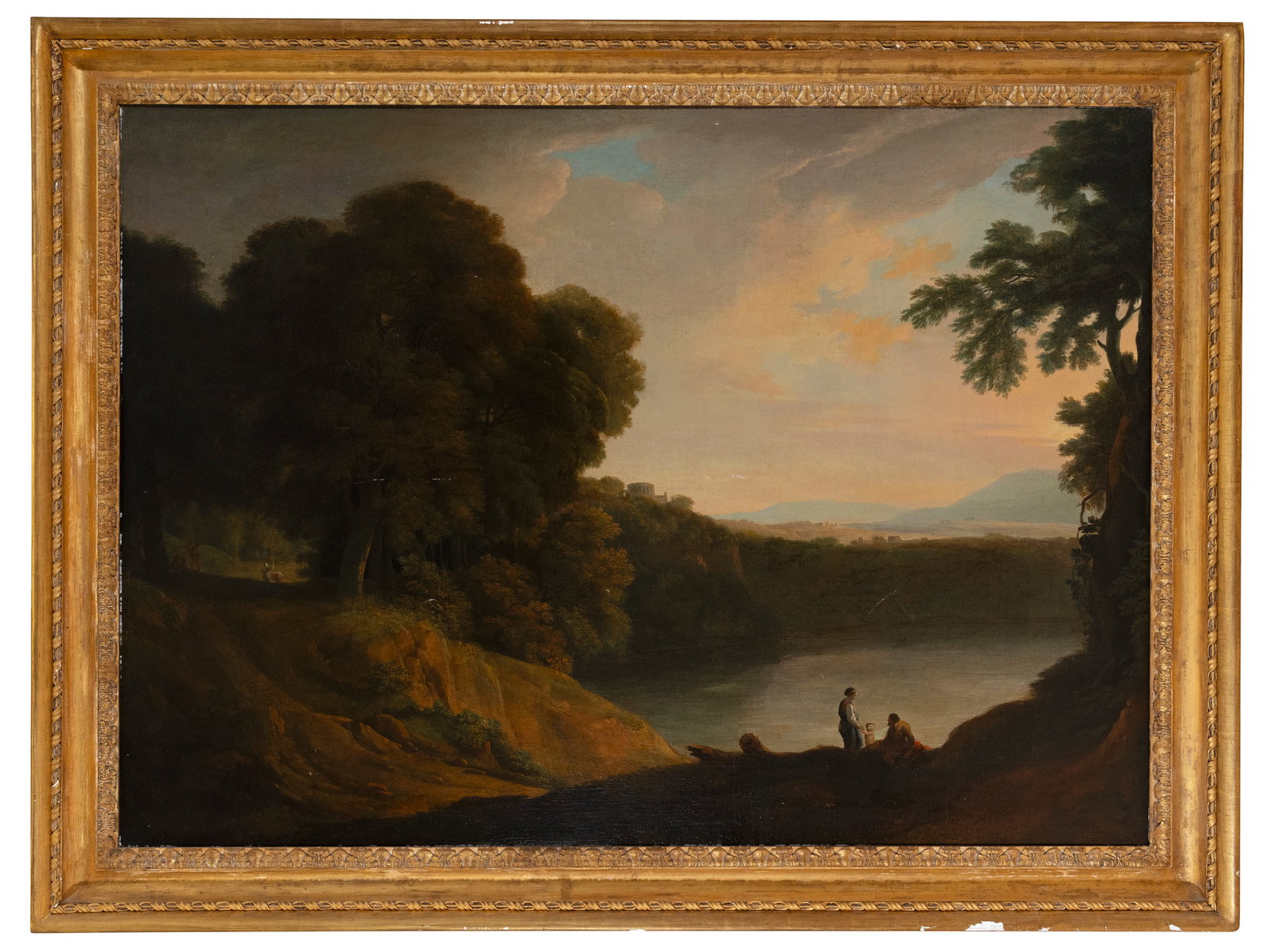 ATTRIBUTED TO SOLOMON DELANE (1727-1812) Extensive Landscape, Castel Gandolpho - Summer Residence of (1 of 3)