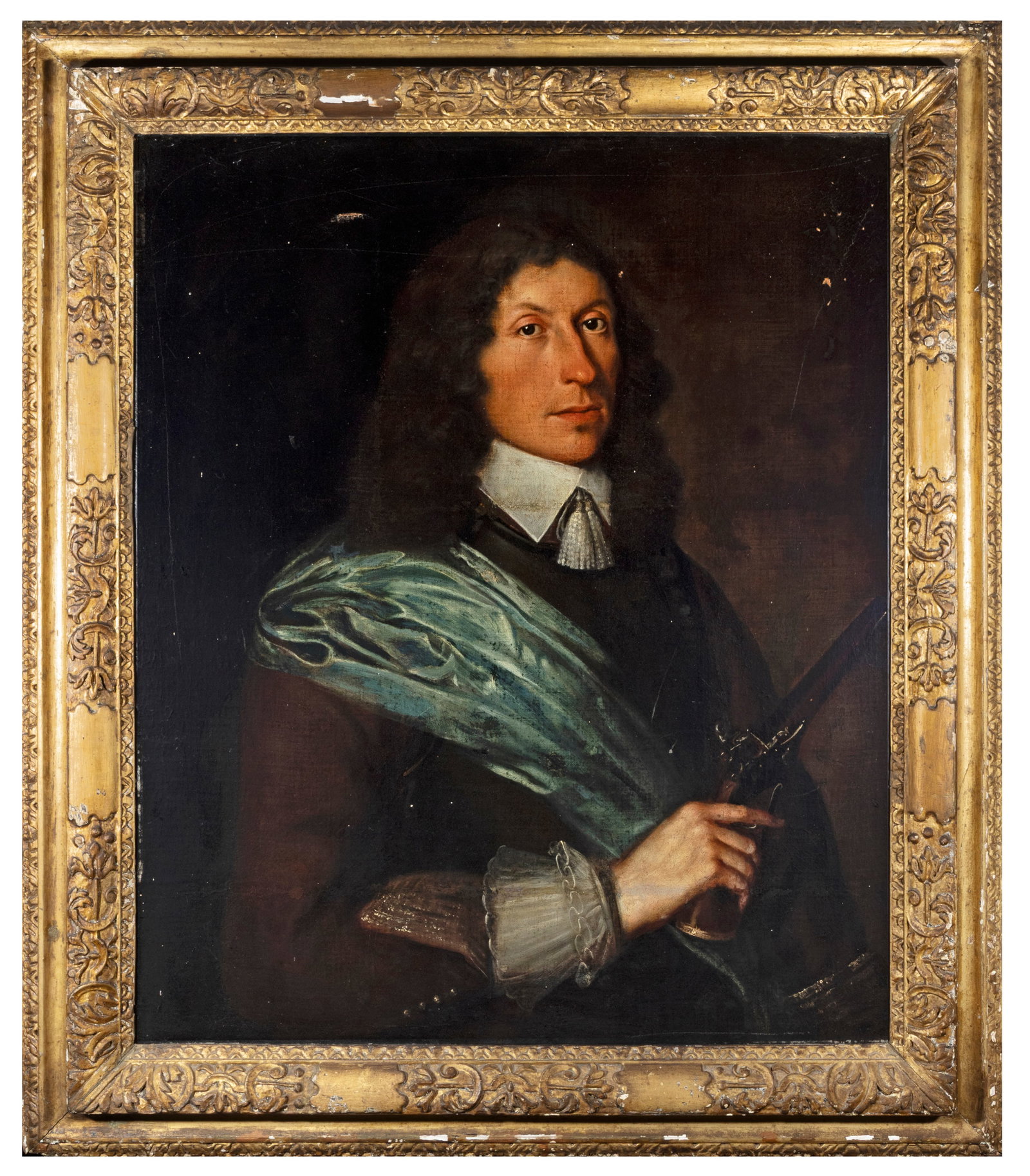 IRISH SCHOOL, 17TH/18TH CENTURY Portrait of Cornet Matthew Pennefather (1618-1688), holding a (1 of 3)