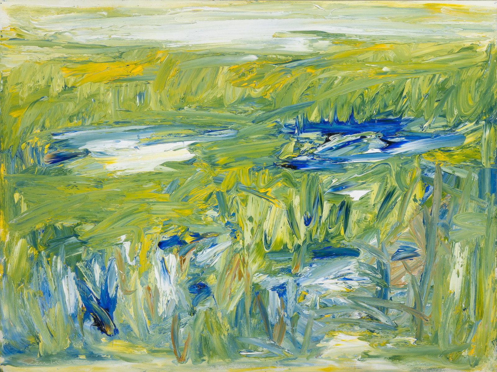 Sean McSweeney HRHA (1935-2018) Summer Pools Oil on board, 45 x 60cm (17_ x 23_'') Signed, (1 of 4)