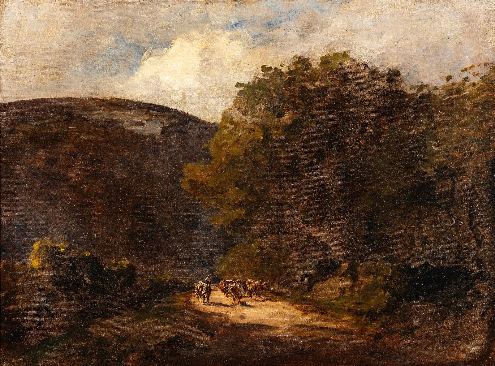 Nathaniel Hone RHA (1831-1917) A Valley in Co. Wicklow Oil on canvas, 44 x 59.5cm (17_ x 23_) (1 of 3)