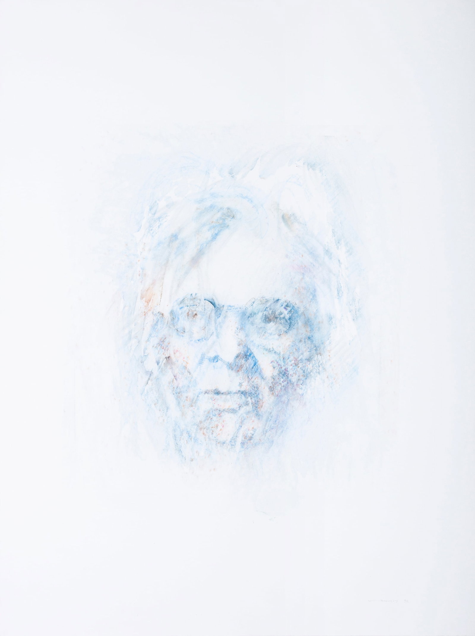 Louis le Brocquy HRHA (1916-2012) Towards an Image of W.B.Yeats (1992) Watercolour, 62 x 46cm (24_ (1 of 4)
