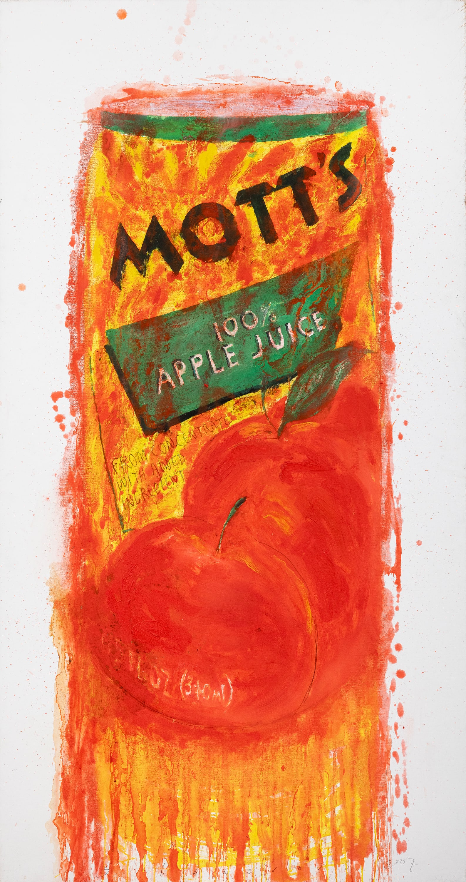 Neil Shawcross MBE RUA HRHA (b.1940) Mott's (2007) Oil and watercolour on canvas, 173 x 92cm (68_ x (1 of 3)