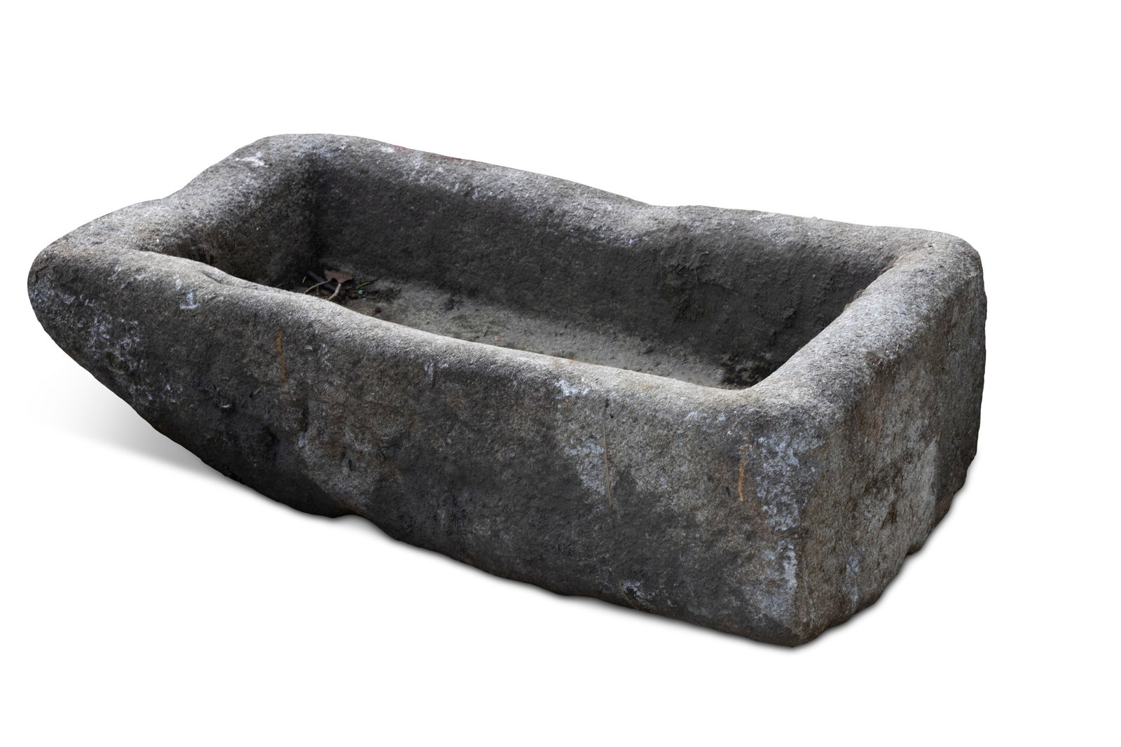AN IRISH LIMESTONE WATER TROUGH, 36cm x 117cm x 66cm Provenance: Private Collection, Co. Kildare (1 of 2)