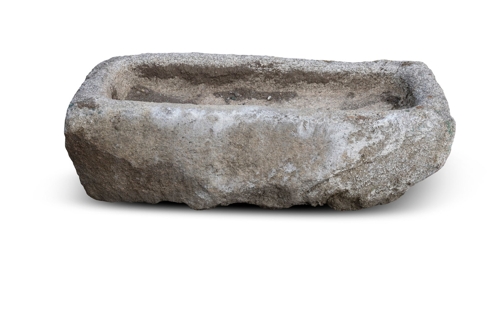 AN IRISH LIMESTONE WATER TROUGH, 27cm x 101cm x 48cm Provenance: Private Collection, Co. Kildare (1 of 2)
