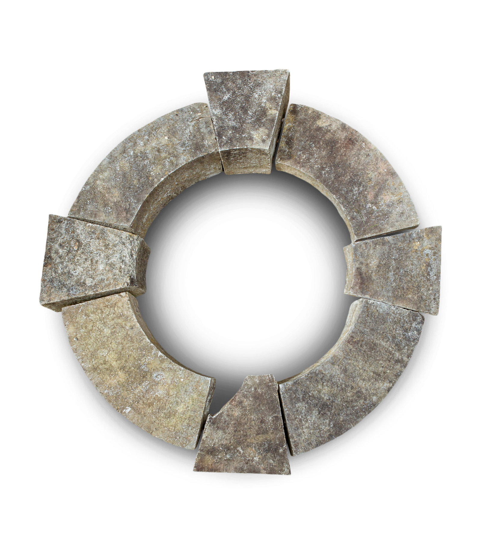 A CIRCULAR STONE WINDOW, External 150cm diameter; internal c.80cm diameter (1 of 2)