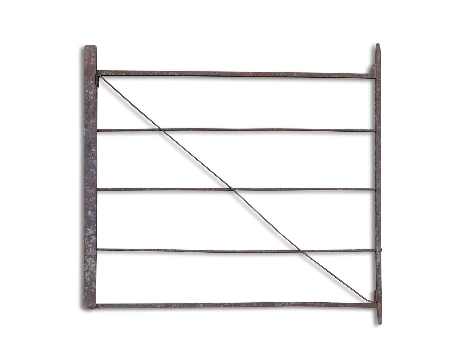 A WROUGHT IRON FIVE BAR GATE, the central crossbar. 111cm high, 137cm wide (1 of 1)