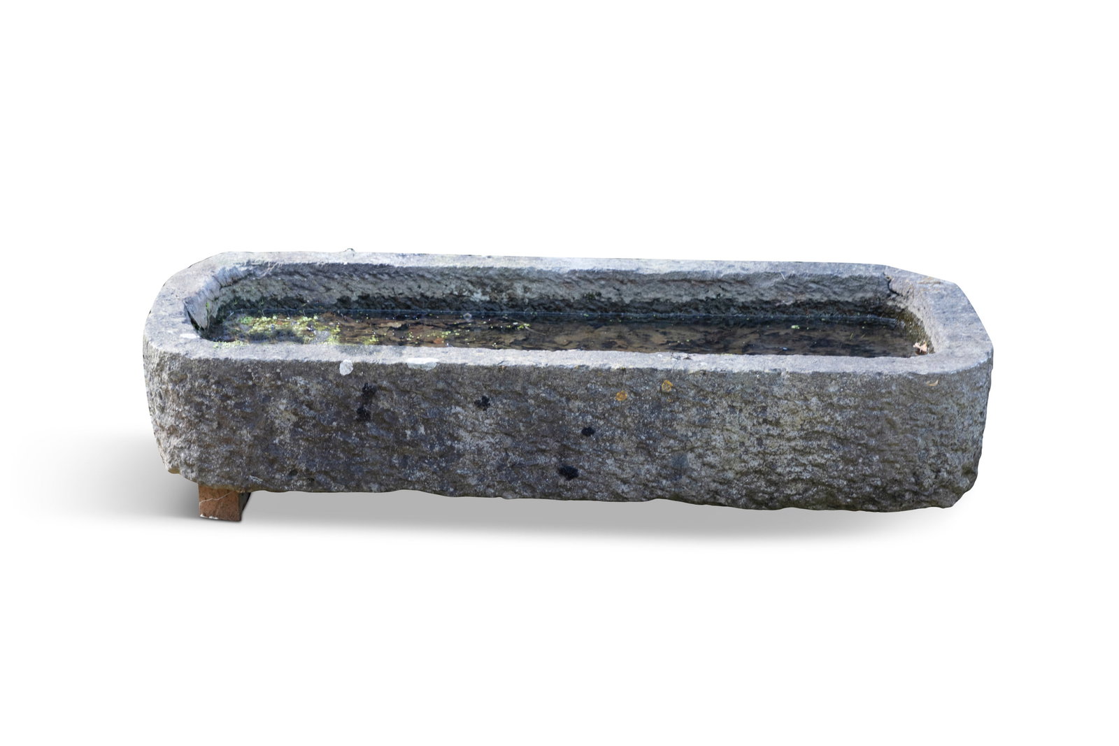 AN IRISH LIMESTONE WATER TROUGH, 19TH CENTURY, of rectangular form (1 of 2)