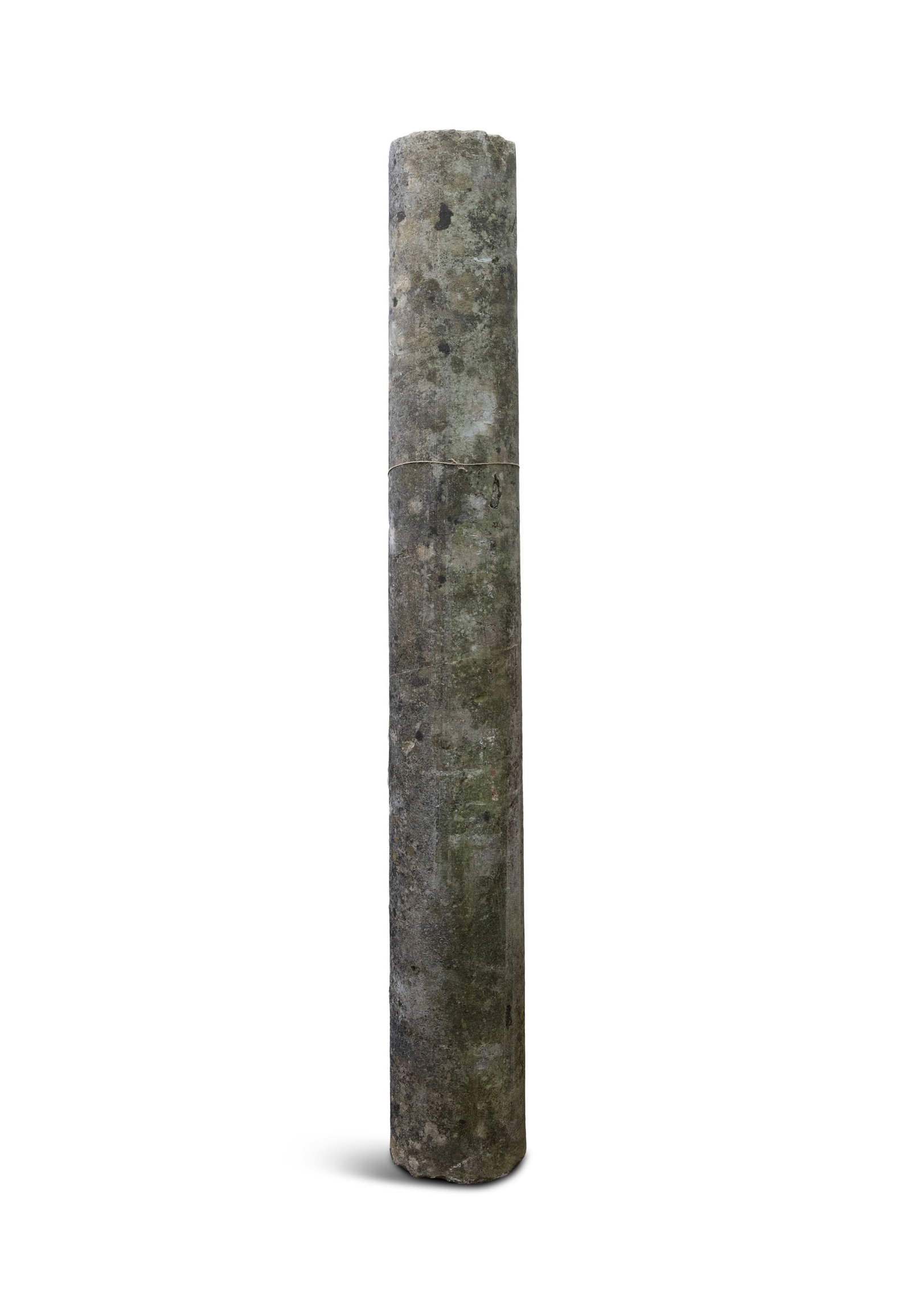 AN IRISH LIMESTONE COLUMN, 253cm high (1 of 3)