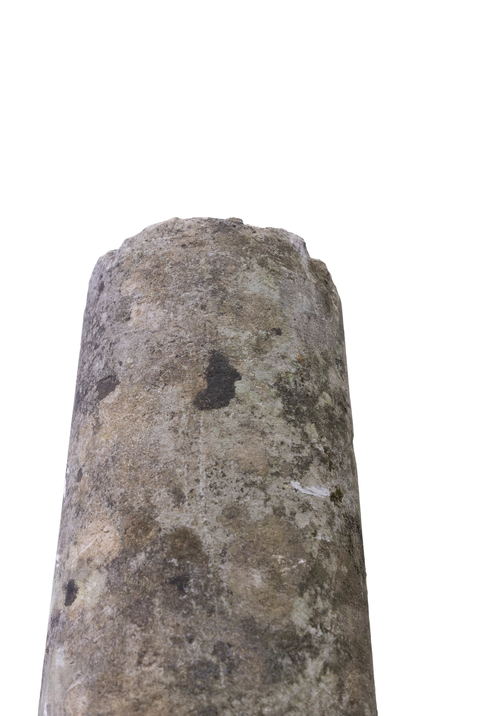 AN IRISH LIMESTONE COLUMN, 253cm high - 2