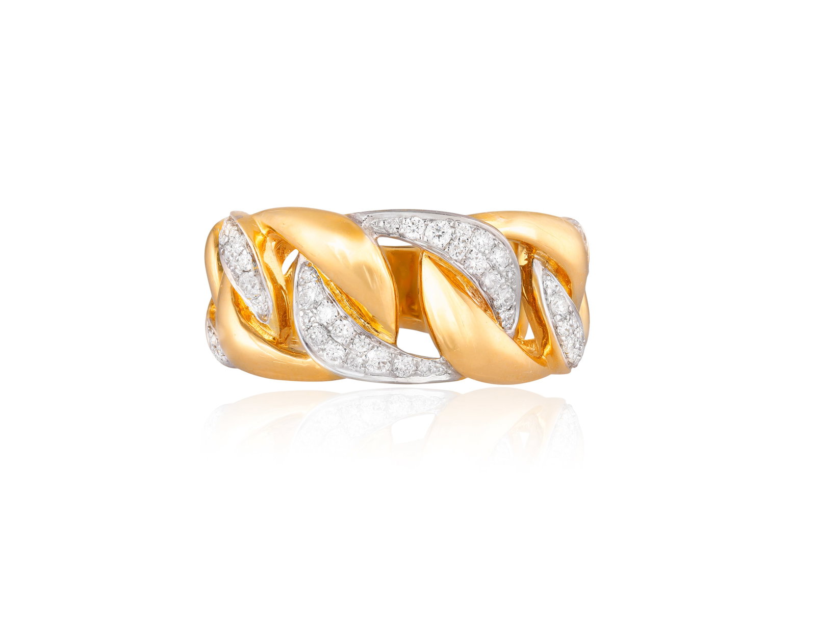 A DIAMOND RING • Brilliant-cut diamonds, approx. 1.60cts total • mounted in 18K gold (1 of 3)