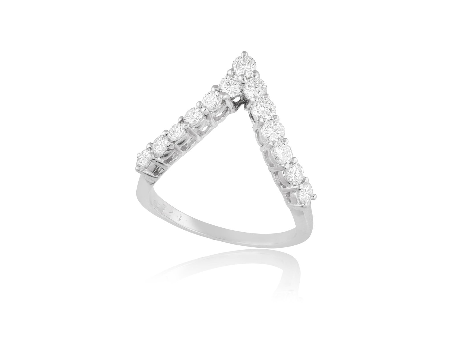 A DIAMOND RING • Brilliant-cut diamonds, approx. 1.10cts total • mounted in 18K gold  (1 of 3)