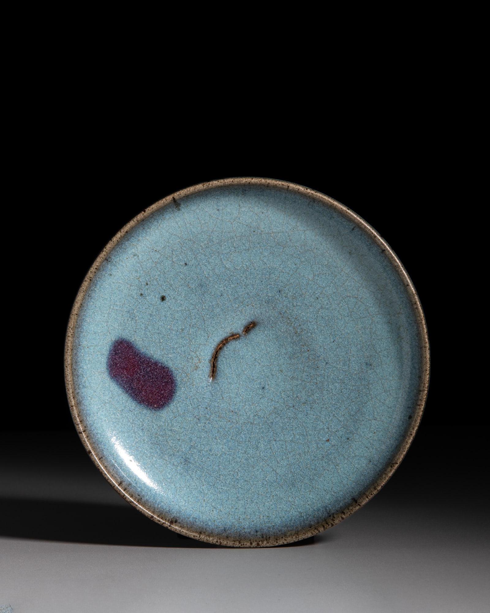 A JUN PURLE-SPLASHED DISH 元代 钧窑盘 China, Yuan dynasty (1 of 3)