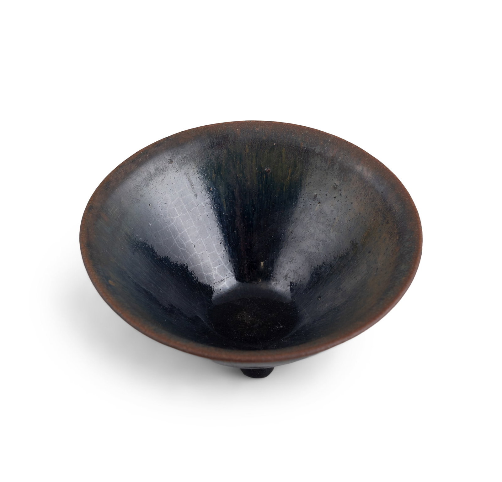 A JIAN 'HARE'S FUR' BOWL 南宋 建窰兔毫盞 China, Southern: A JIAN 'HARE'S FUR' BOWL 南宋 建窰兔毫盞 China, Southern Song (1127-1279) D.12.7cm - H.6.5cm