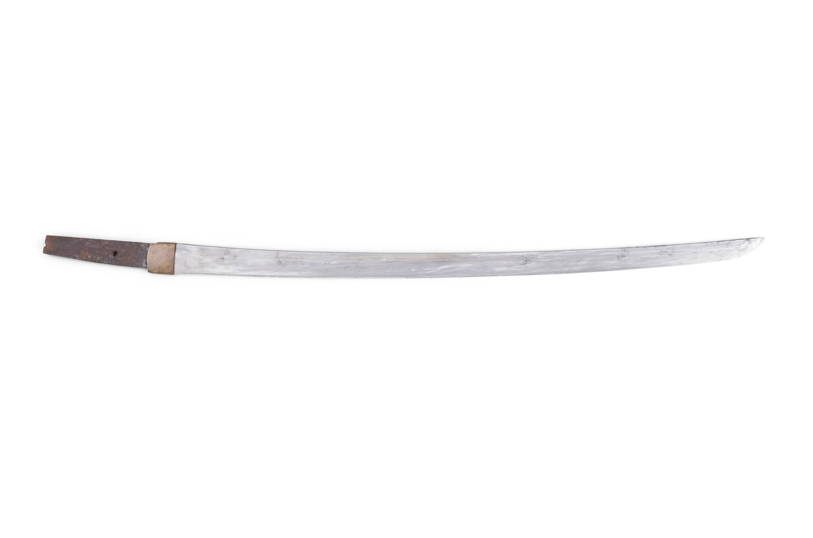 WAKIZASHI Japan, Shinto period. With a shinogi-zukuri blade, partially legible hamon, nakago with (1 of 4)